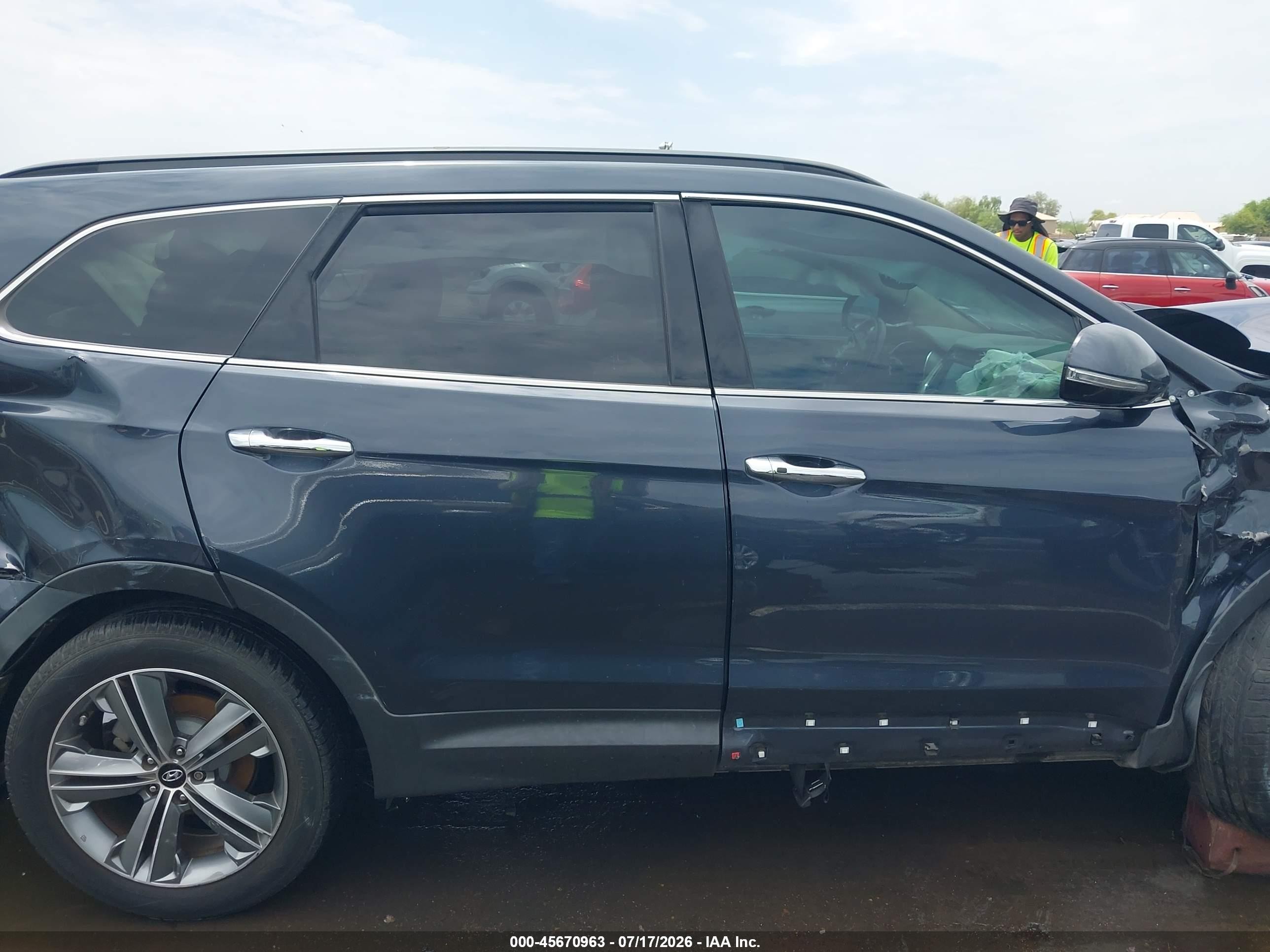 2015 Hyundai Santa Fe Gls Черный vin: KM8SR4HF5FU129444