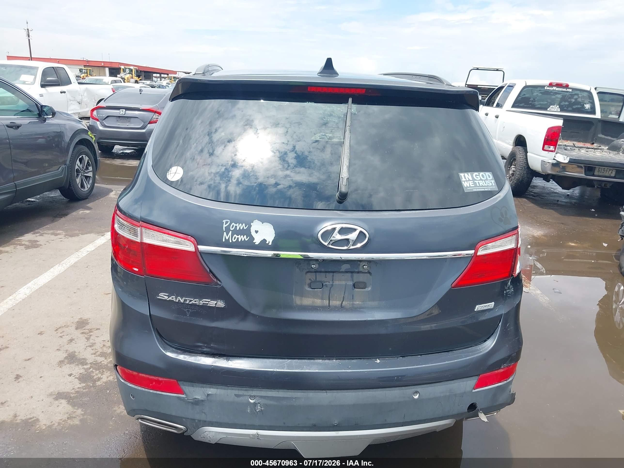 2015 Hyundai Santa Fe Gls Черный vin: KM8SR4HF5FU129444
