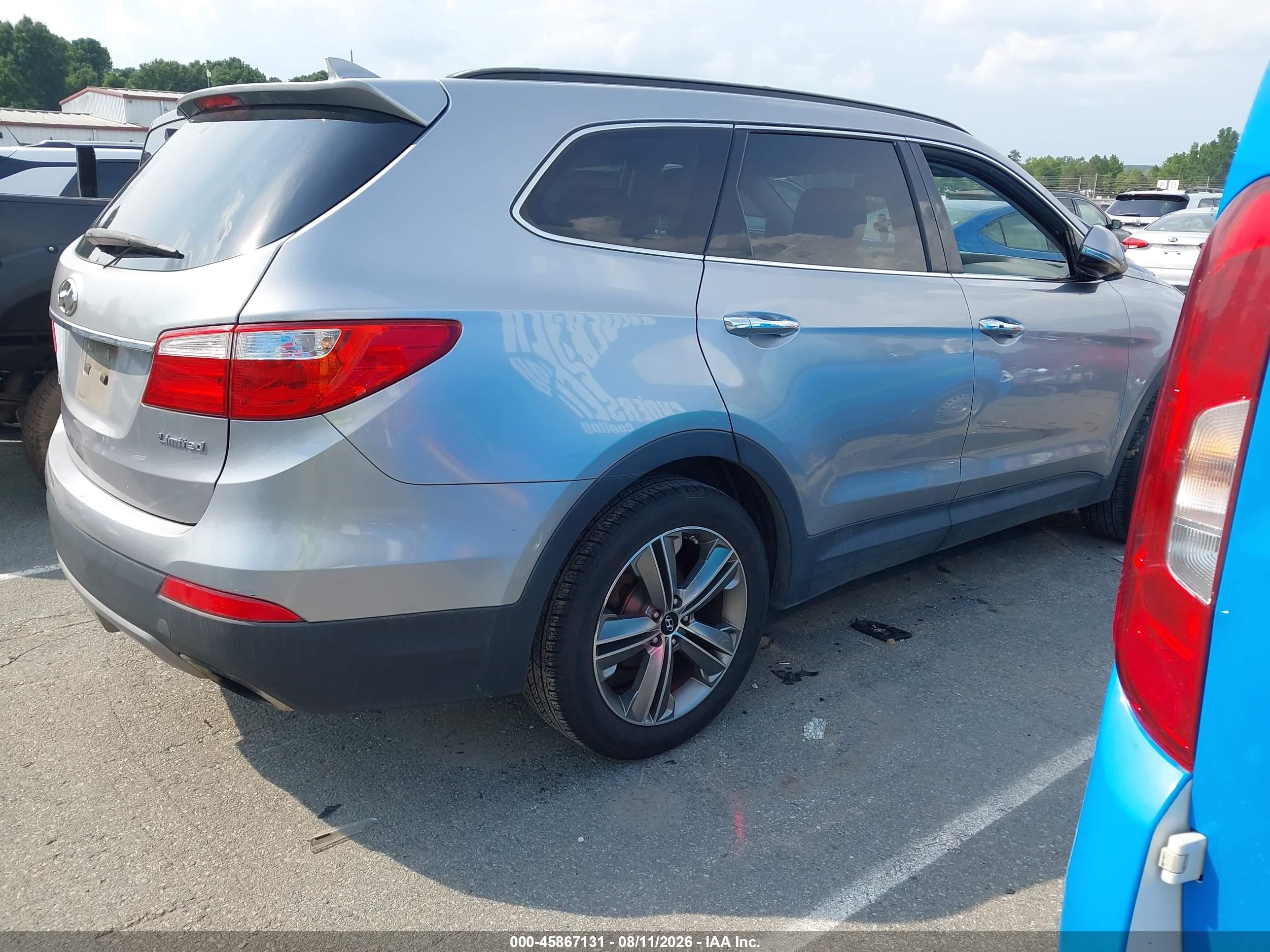 2013 Hyundai Santa Fe Limited Gray vin: KM8SR4HF6DU001940