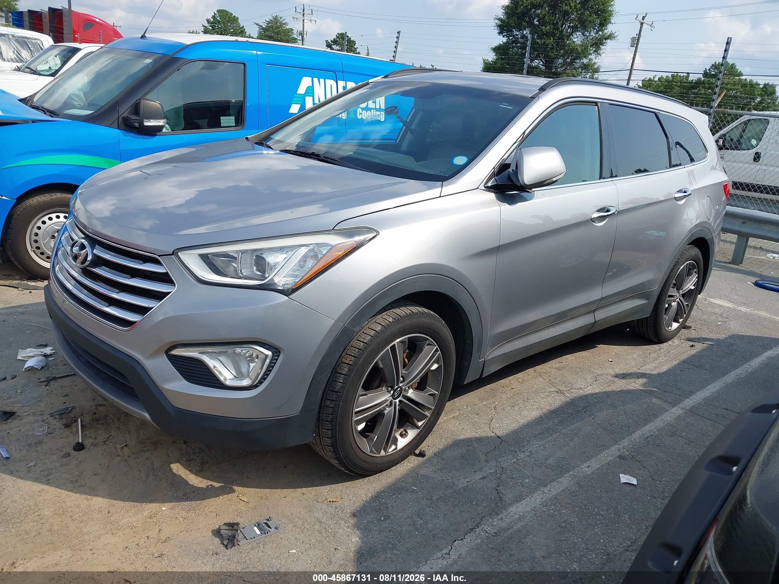 2013 Hyundai Santa Fe Limited Gray vin: KM8SR4HF6DU001940