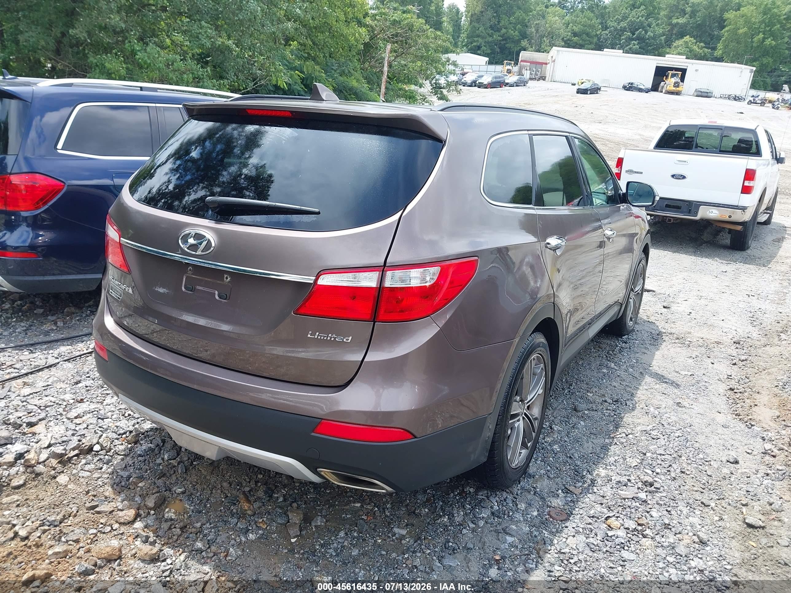 2013 Hyundai Santa Fe Limited Brown vin: KM8SR4HF6DU009052