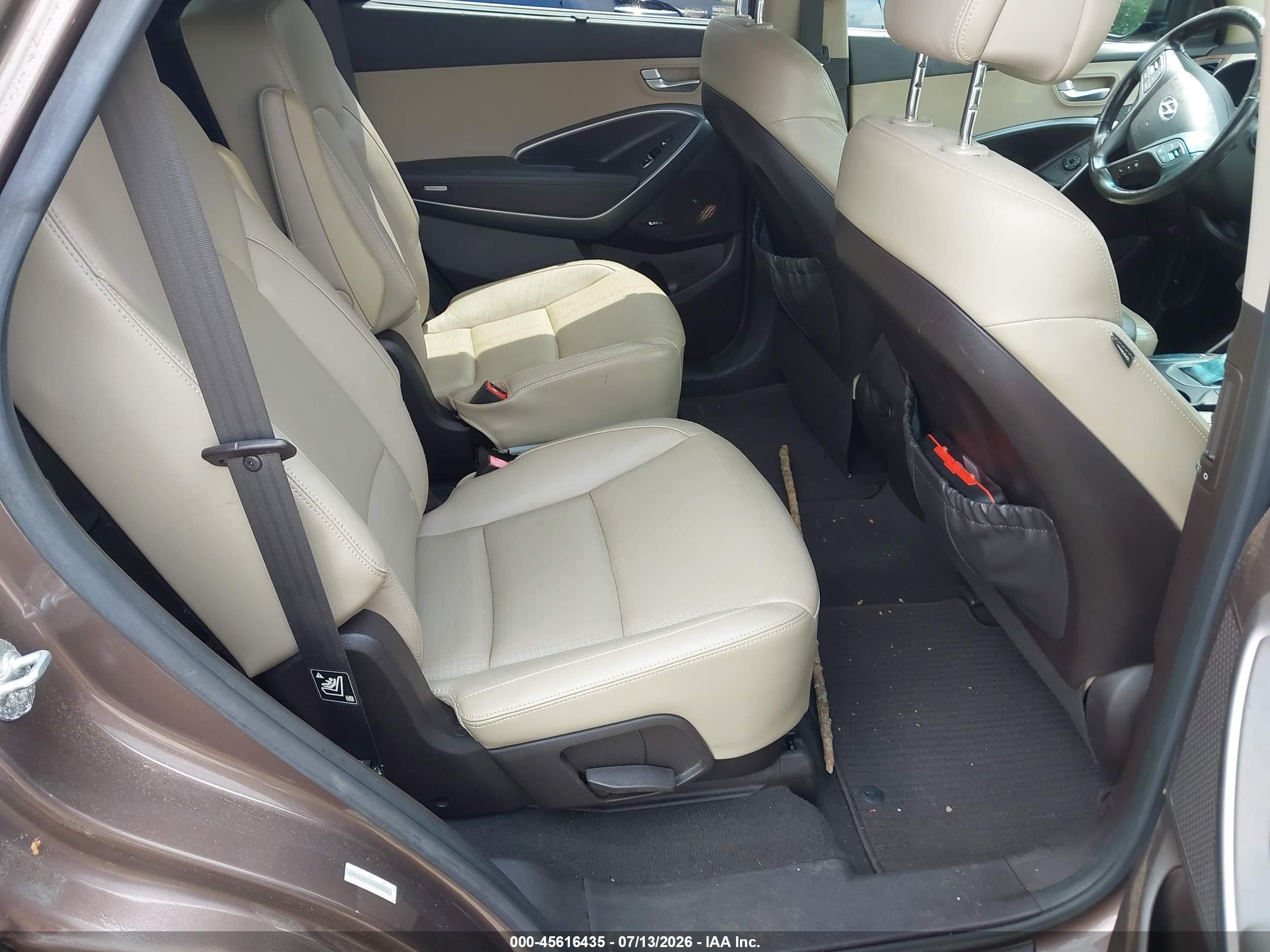 2013 Hyundai Santa Fe Limited Brown vin: KM8SR4HF6DU009052