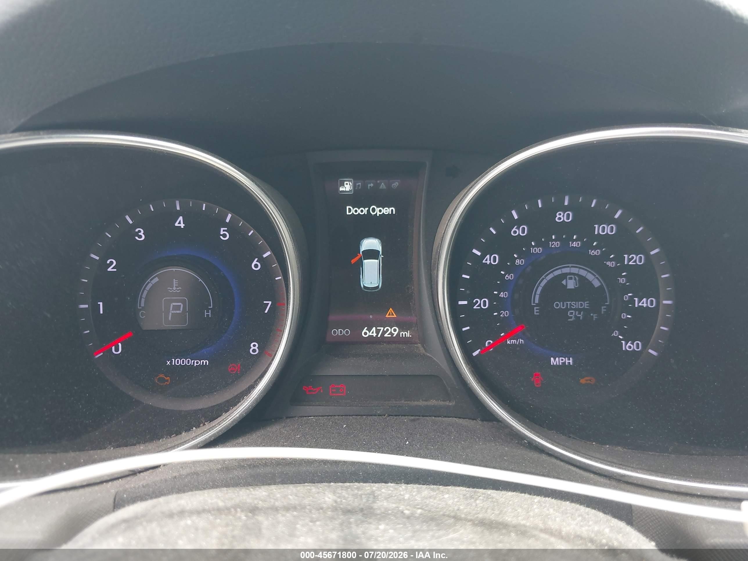 2014 Hyundai Santa Fe Gls Серебряный vin: KM8SR4HF6EU053828