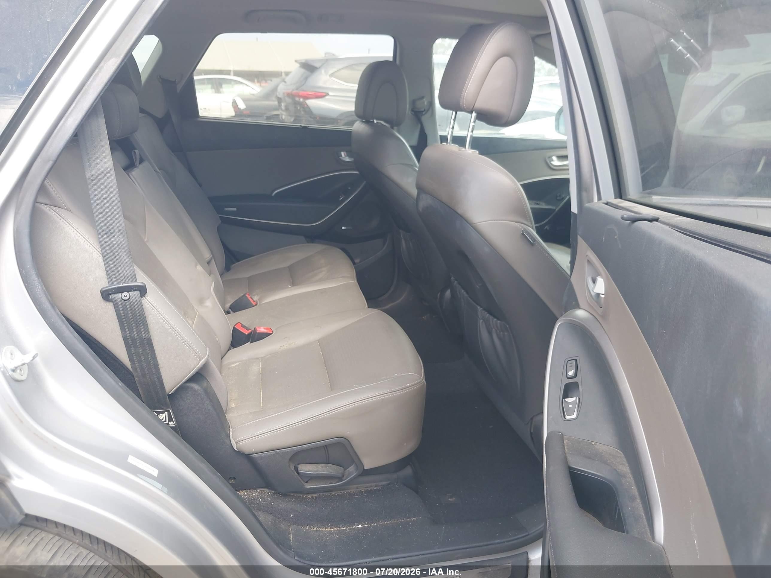 2014 Hyundai Santa Fe Gls Серебряный vin: KM8SR4HF6EU053828