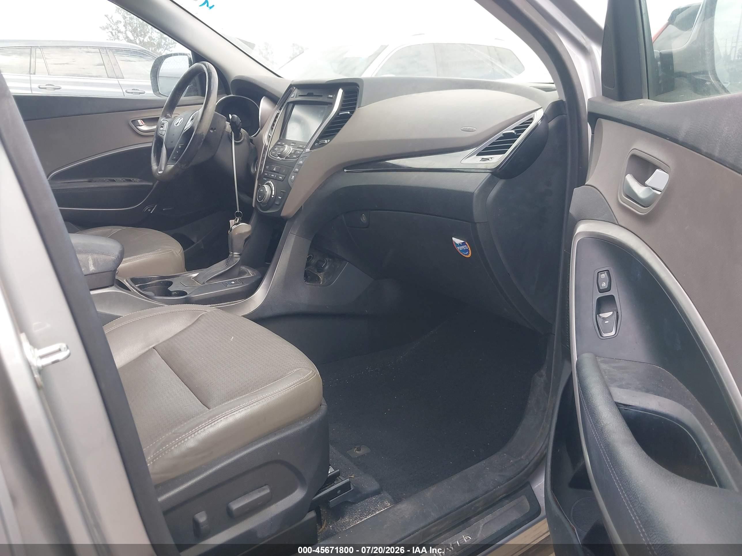 2014 Hyundai Santa Fe Gls Серебряный vin: KM8SR4HF6EU053828