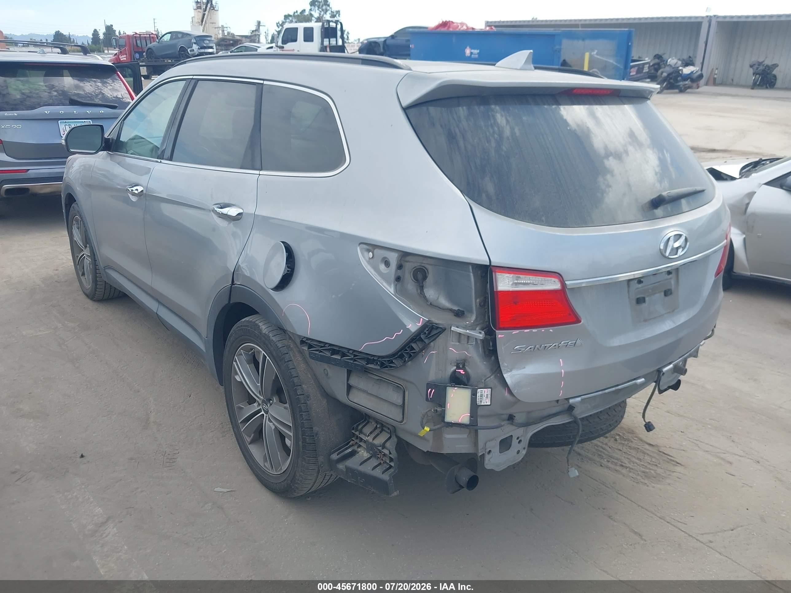2014 Hyundai Santa Fe Gls Серебряный vin: KM8SR4HF6EU053828