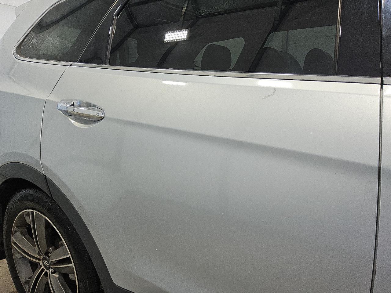 2014 Hyundai Santa Fe Gls Gray vin: KM8SR4HF6EU072668 Damage: Right Rear Door, Dent(S) W/ Paint Dmg, 1 To 2 Inches