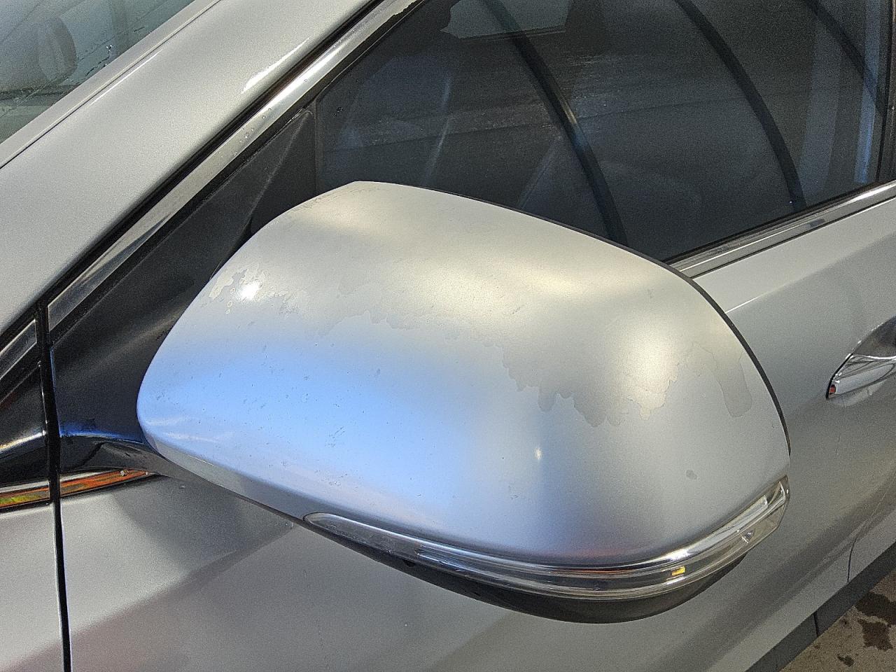 2014 Hyundai Santa Fe Gls Gray vin: KM8SR4HF6EU072668 Damage: Lf Mirror Cover, Peeling, 7 To 8 Inches