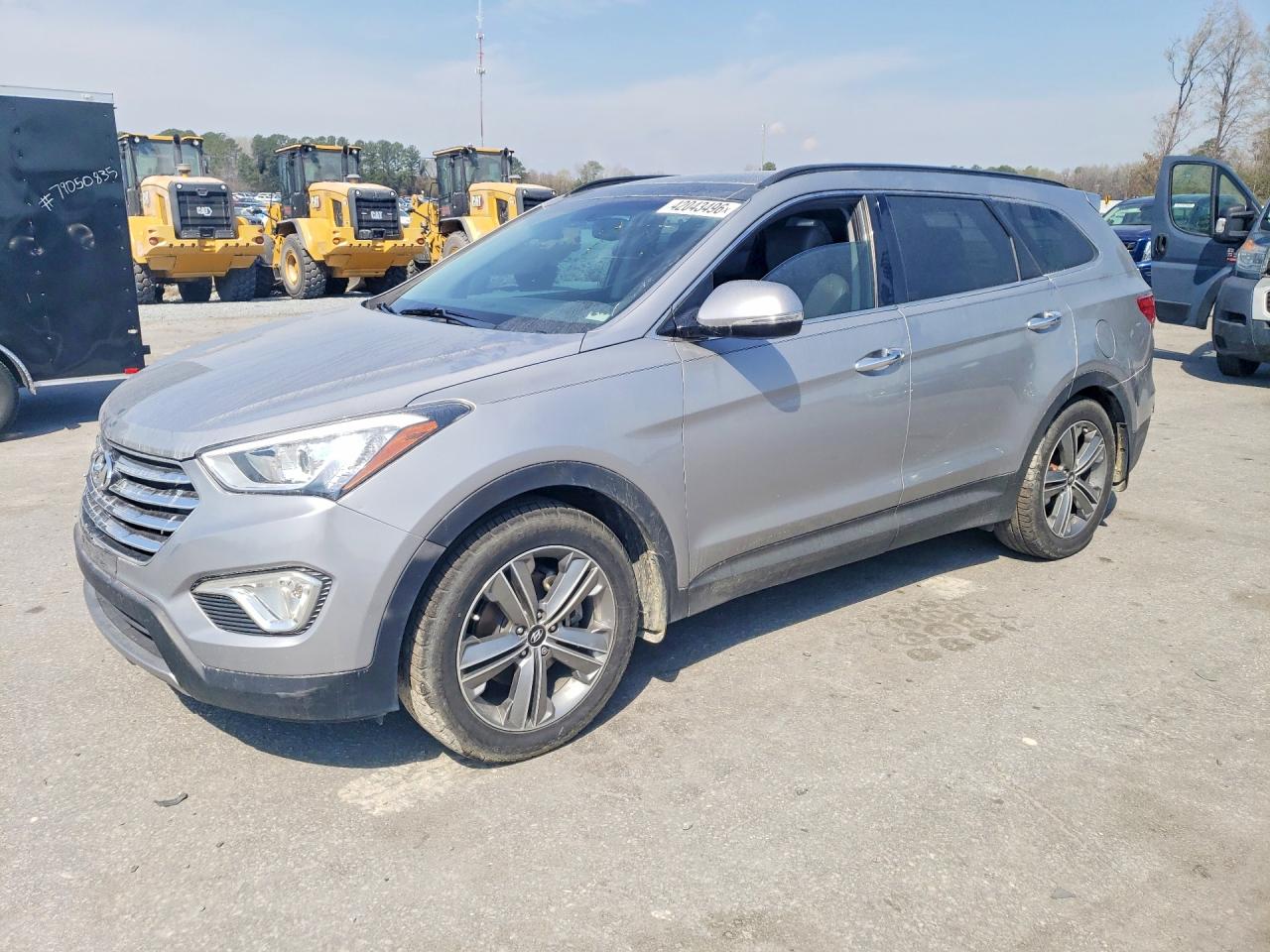 2015 Hyundai Santa Fe Limited Серебряный vin: KM8SR4HF6FU104729