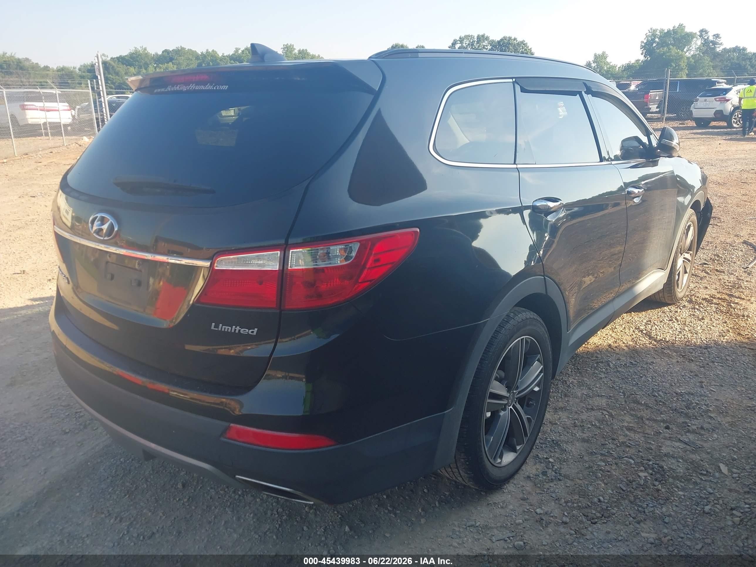 2013 Hyundai Santa Fe Limited Black vin: KM8SR4HF7DU011294