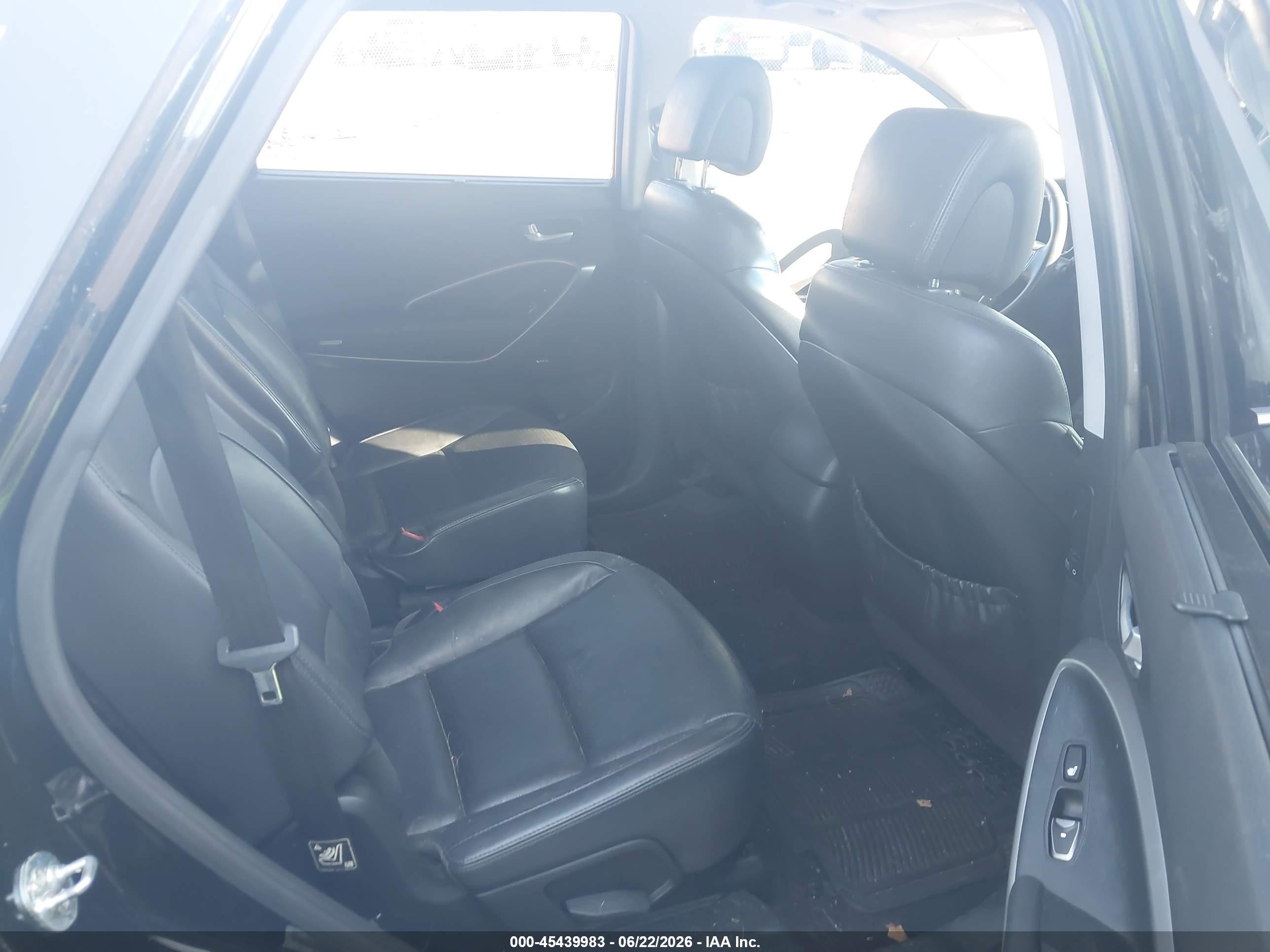 2013 Hyundai Santa Fe Limited Black vin: KM8SR4HF7DU011294