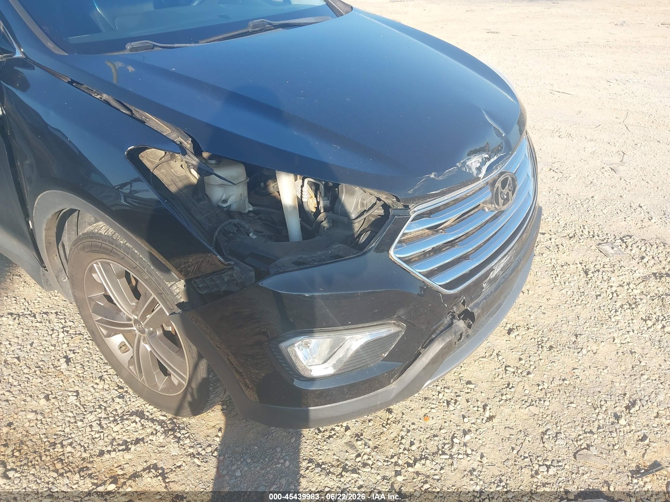 2013 Hyundai Santa Fe Limited Black vin: KM8SR4HF7DU011294