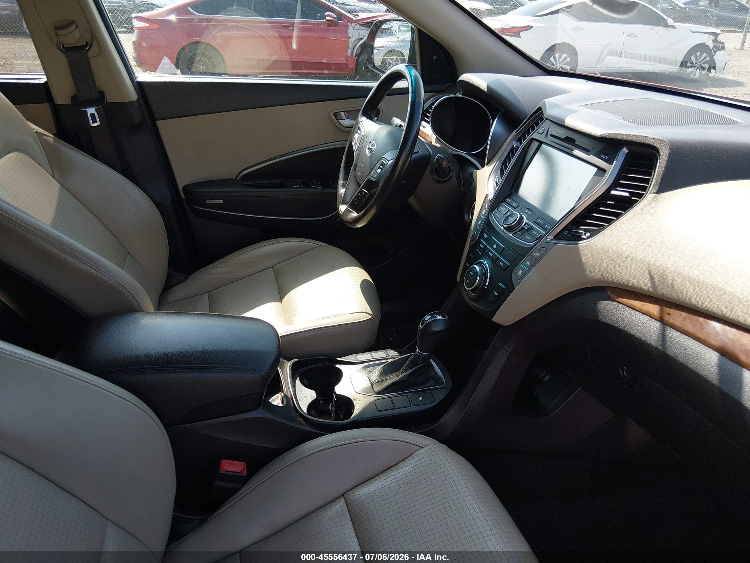 2013 Hyundai Santa Fe Limited Красный vin: KM8SR4HF7DU031643