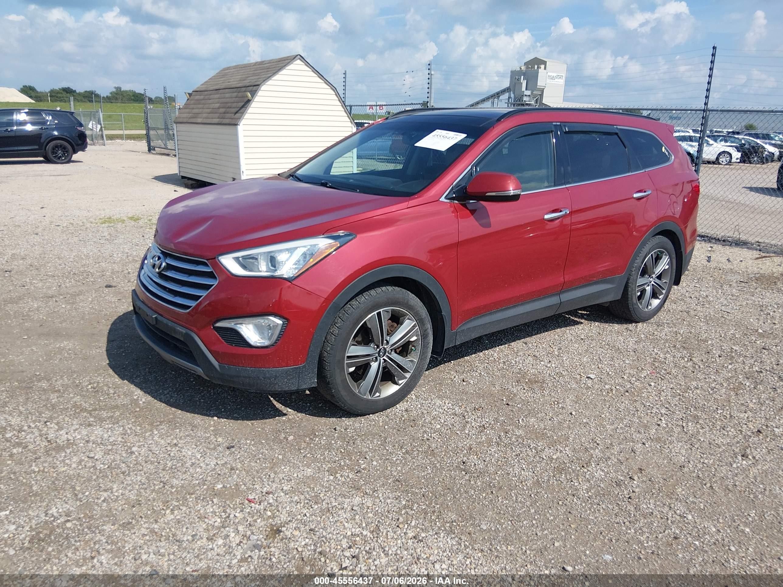 2013 Hyundai Santa Fe Limited Красный vin: KM8SR4HF7DU031643