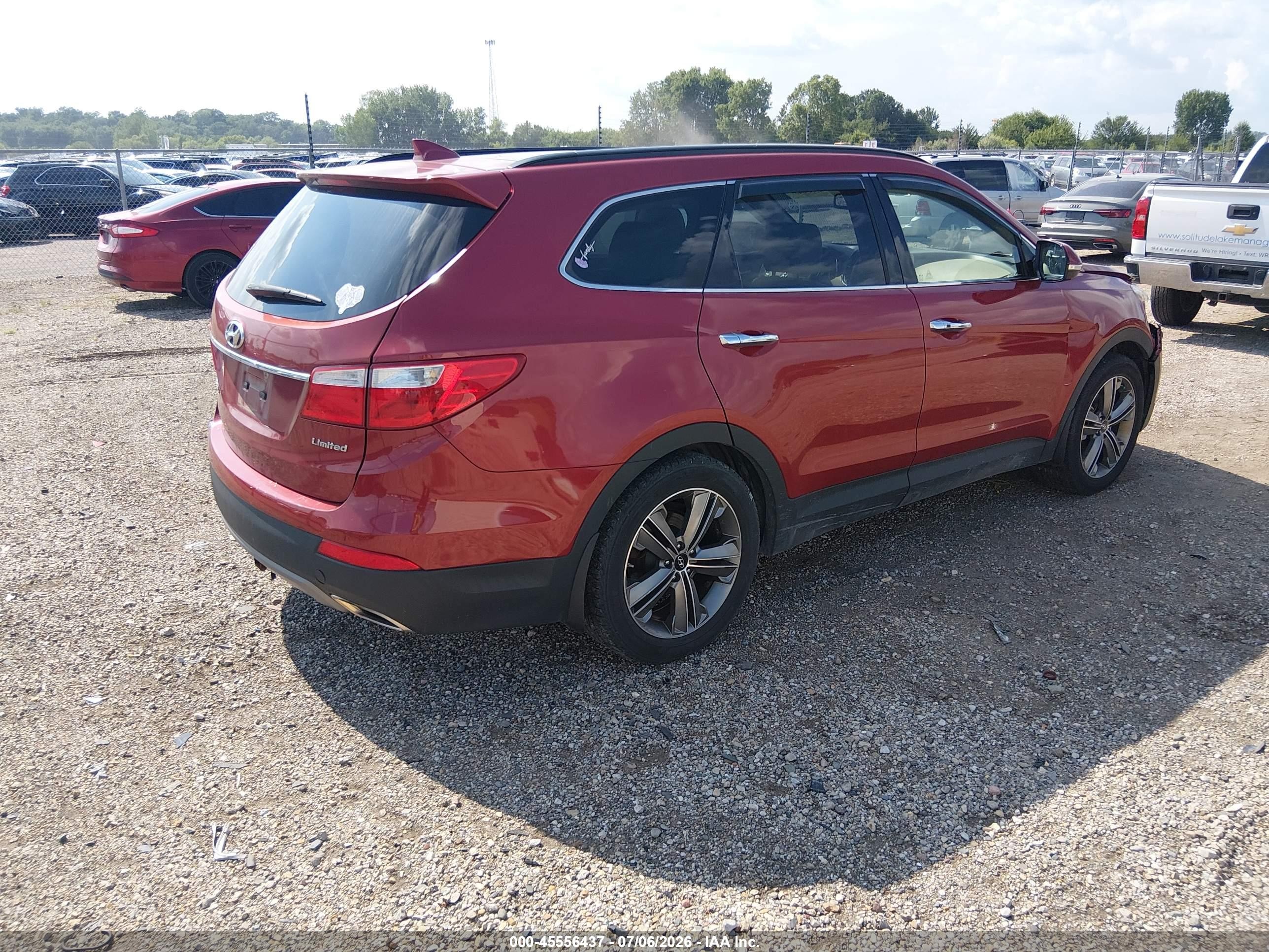 2013 Hyundai Santa Fe Limited Красный vin: KM8SR4HF7DU031643