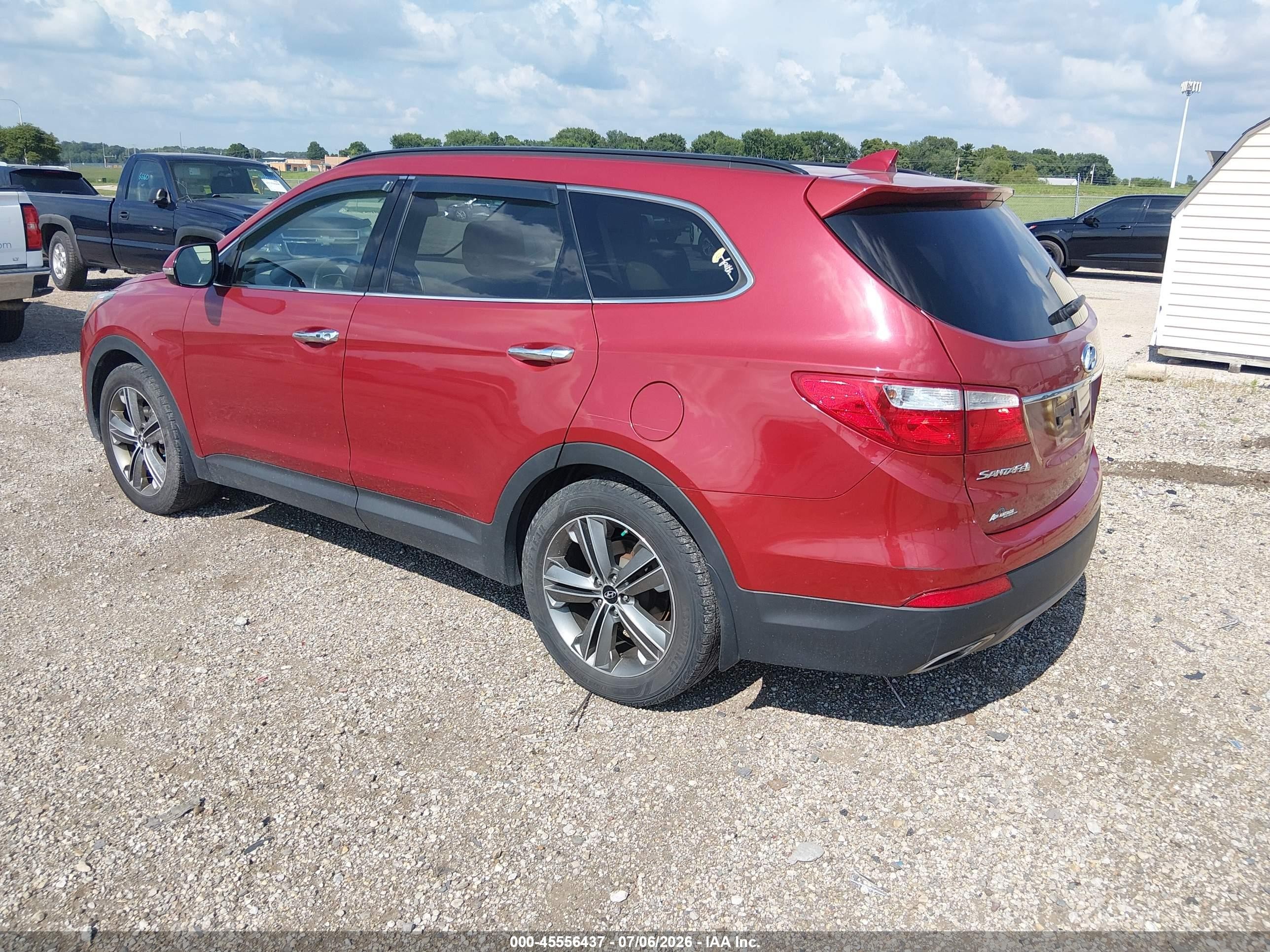 2013 Hyundai Santa Fe Limited Красный vin: KM8SR4HF7DU031643