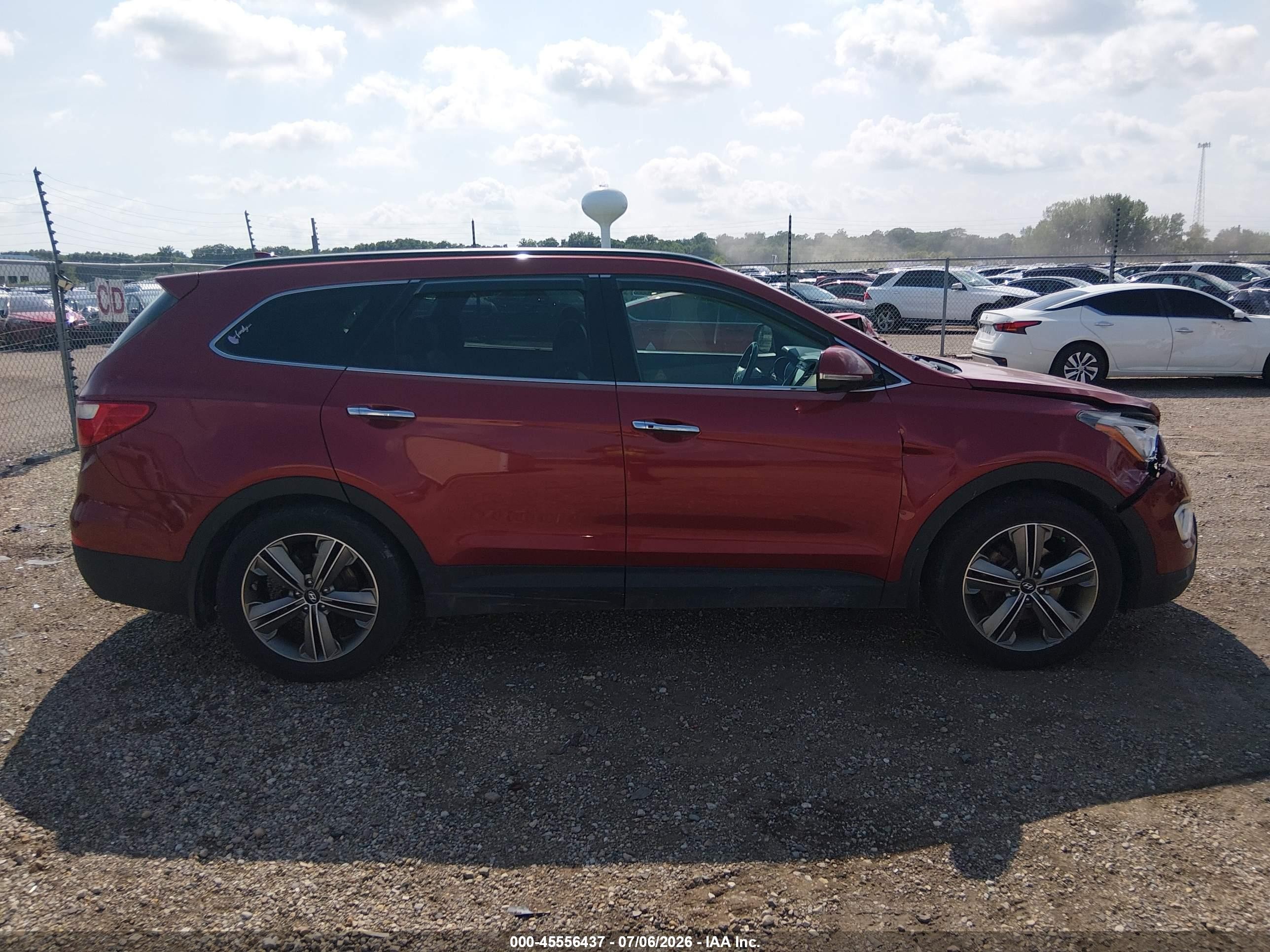 2013 Hyundai Santa Fe Limited Красный vin: KM8SR4HF7DU031643
