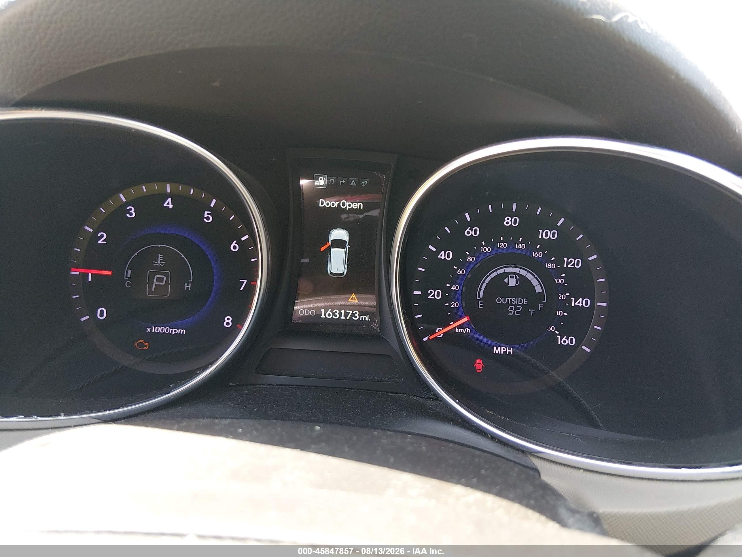 2014 Hyundai Santa Fe Gls Red vin: KM8SR4HF7EU081119