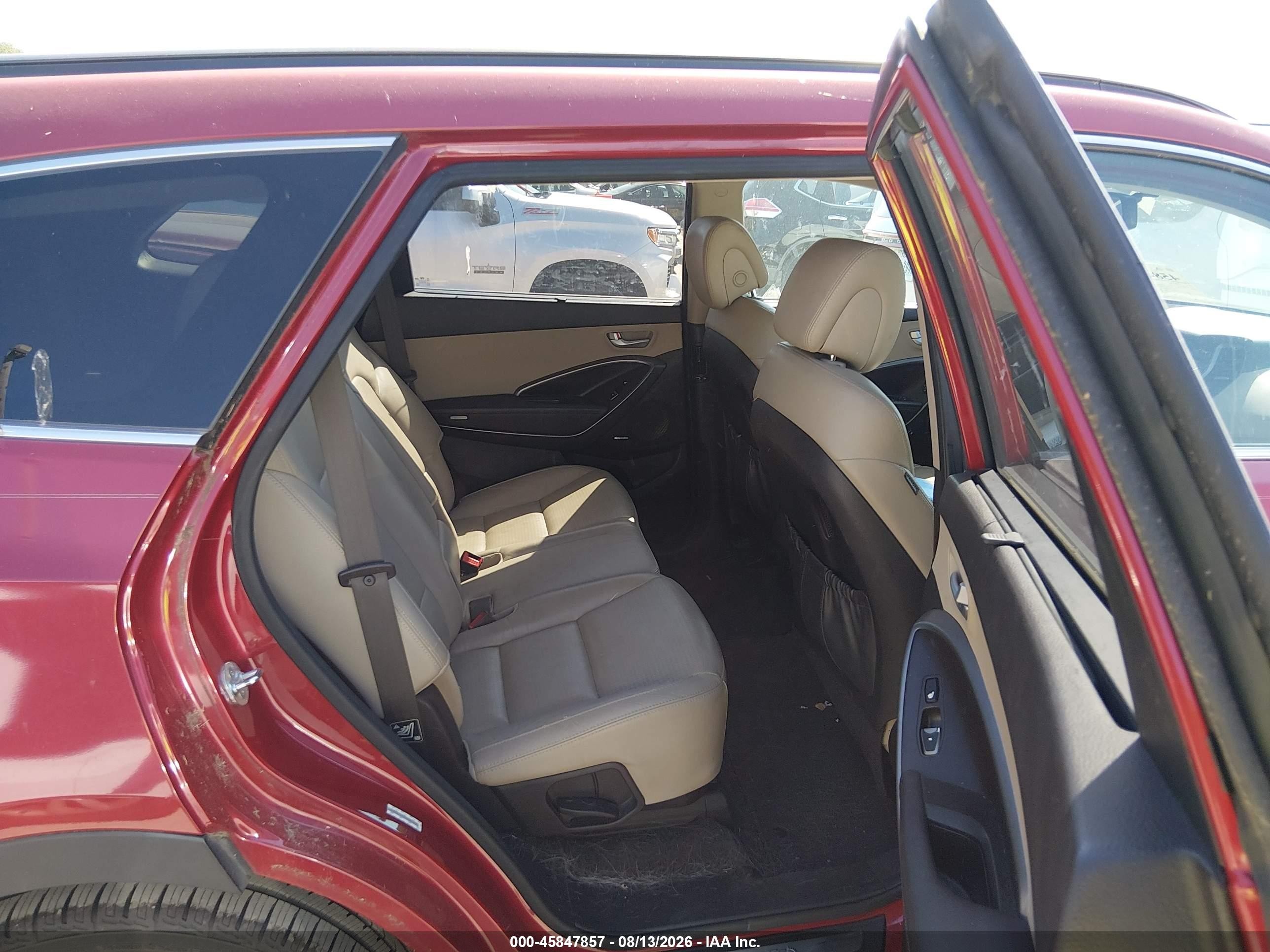 2014 Hyundai Santa Fe Gls Red vin: KM8SR4HF7EU081119