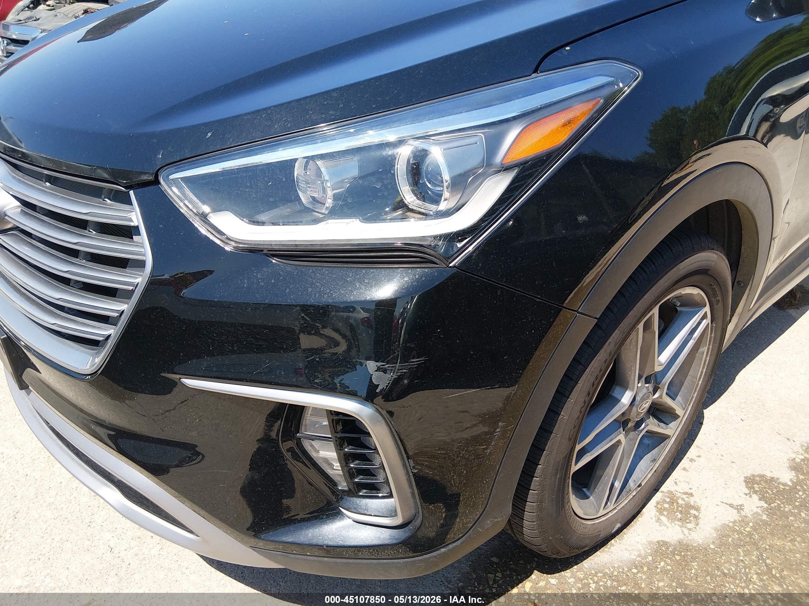 2017 Hyundai Santa Fe Limited Ultimate Black vin: KM8SR4HF7HU175523