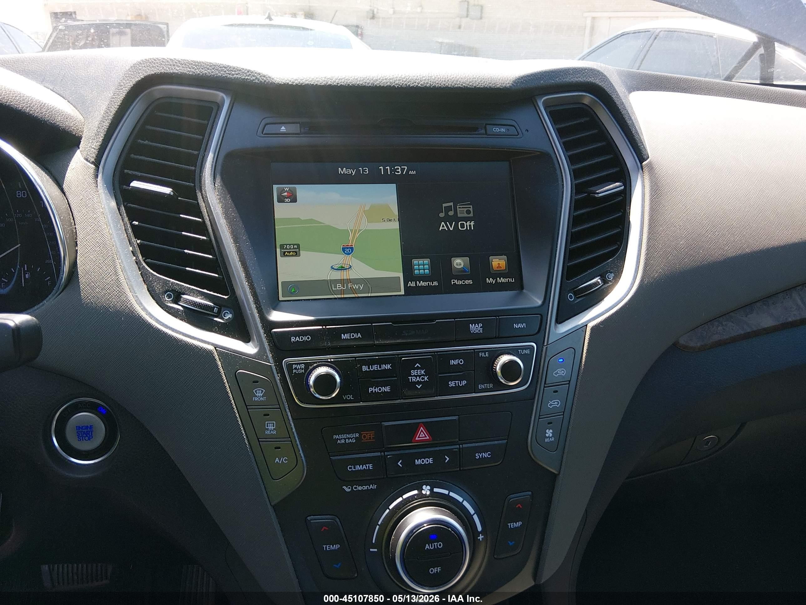 2017 Hyundai Santa Fe Limited Ultimate Black vin: KM8SR4HF7HU175523