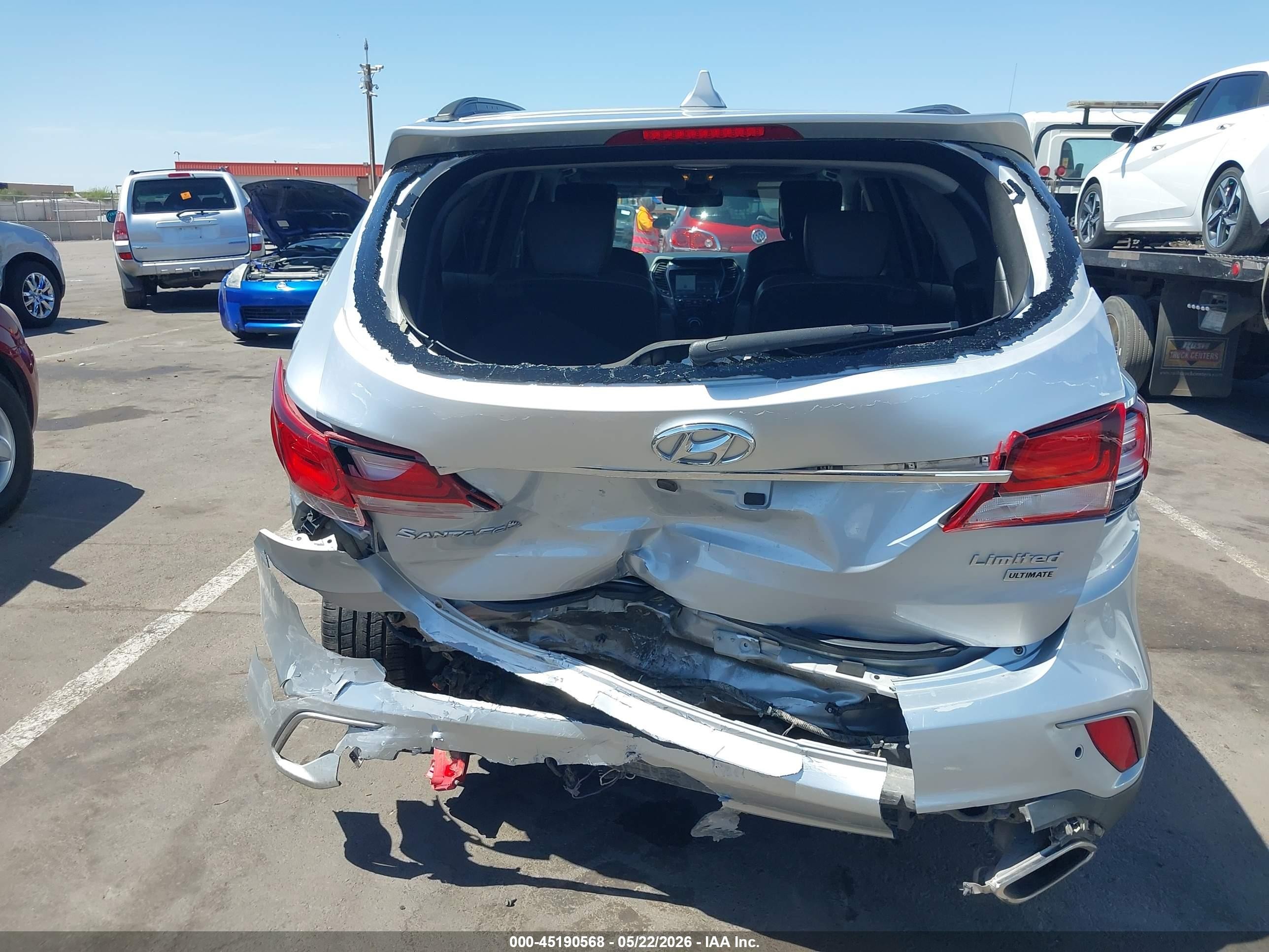 2017 Hyundai Santa Fe Limited Ultimate Silver vin: KM8SR4HF7HU211601