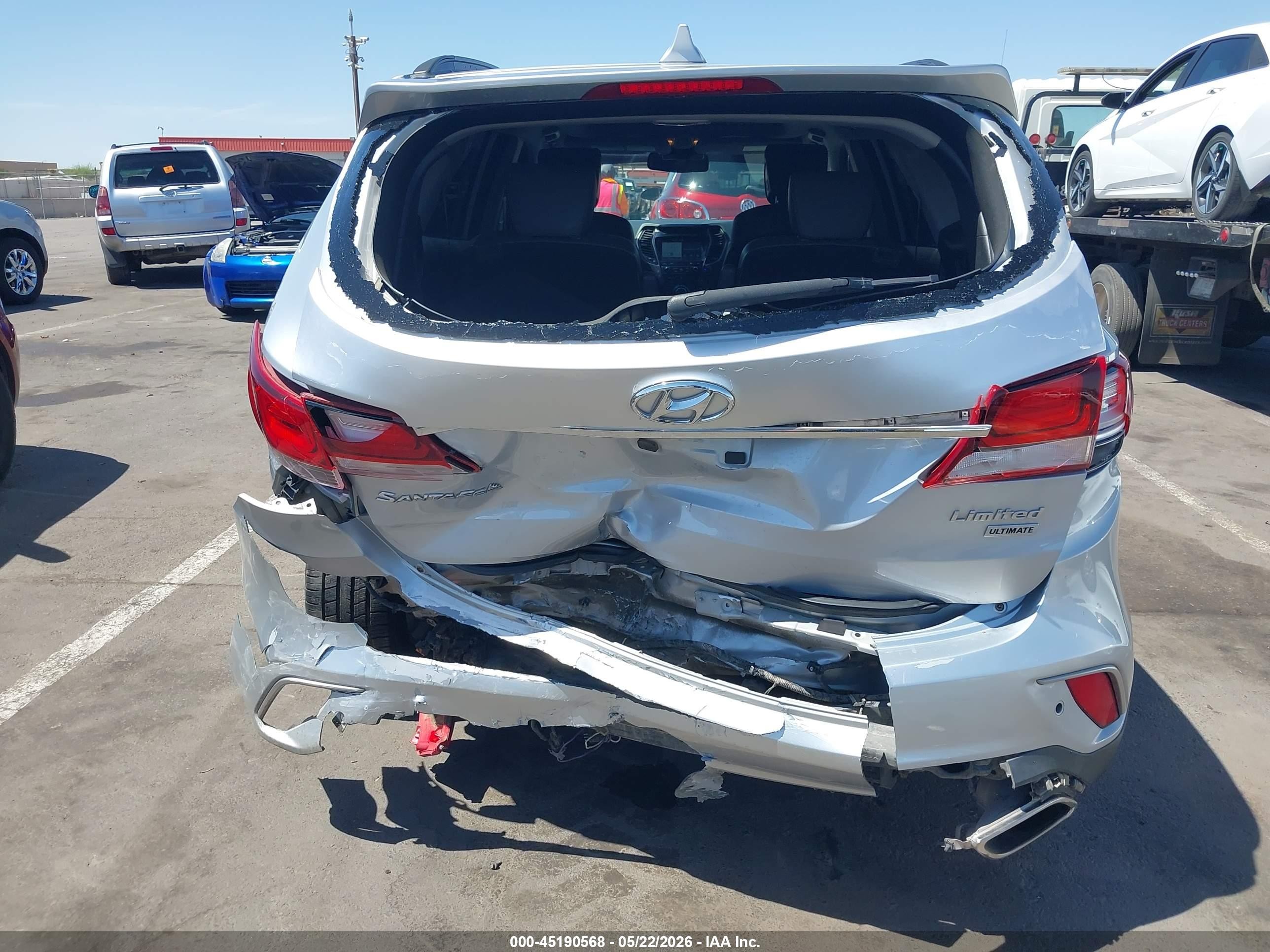 2017 Hyundai Santa Fe Limited Ultimate Silver vin: KM8SR4HF7HU211601
