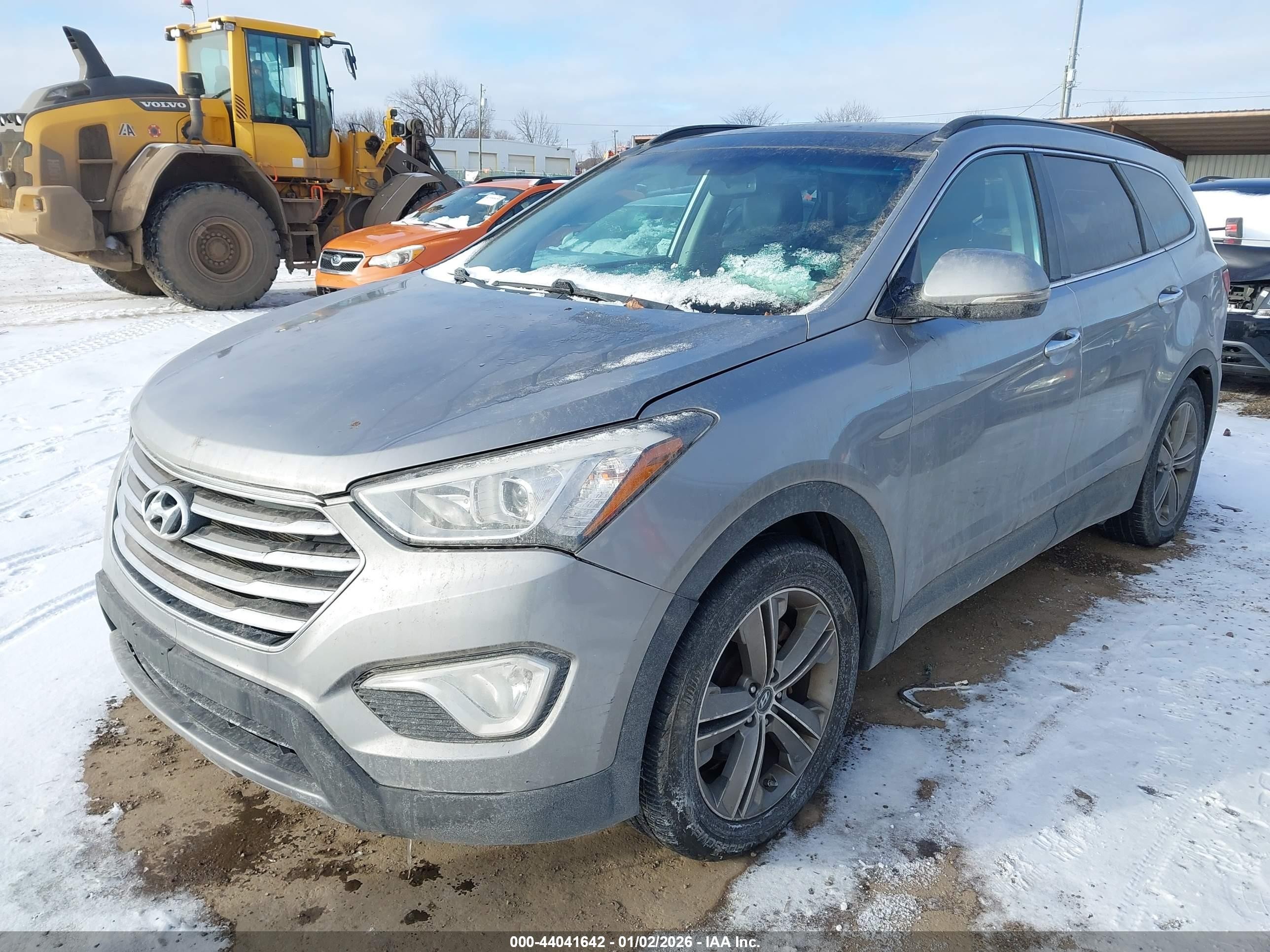 2013 Hyundai Santa Fe Limited Silver vin: KM8SR4HF8DU002152