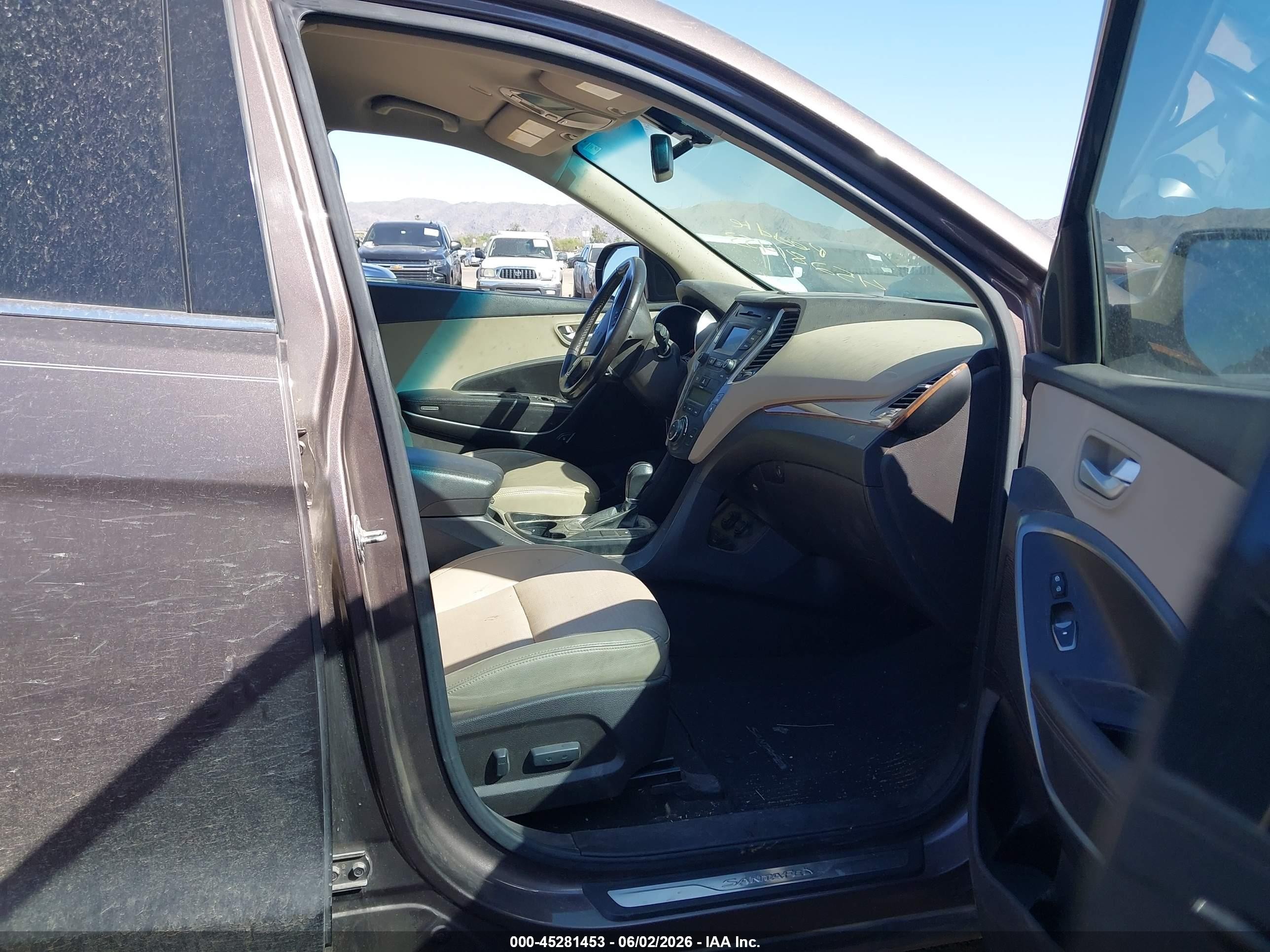 2013 Hyundai Santa Fe Limited Серый vin: KM8SR4HF8DU012616
