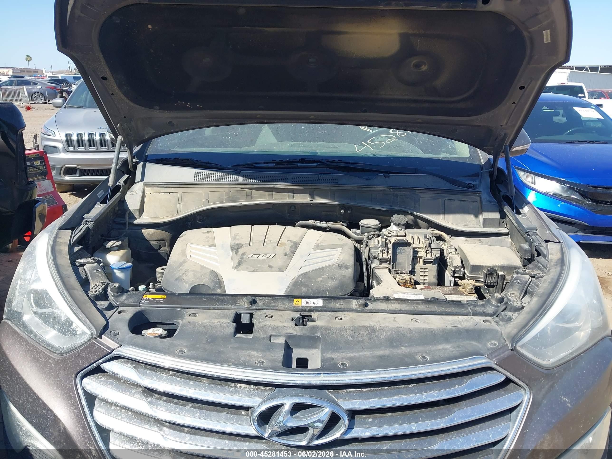 2013 Hyundai Santa Fe Limited Серый vin: KM8SR4HF8DU012616