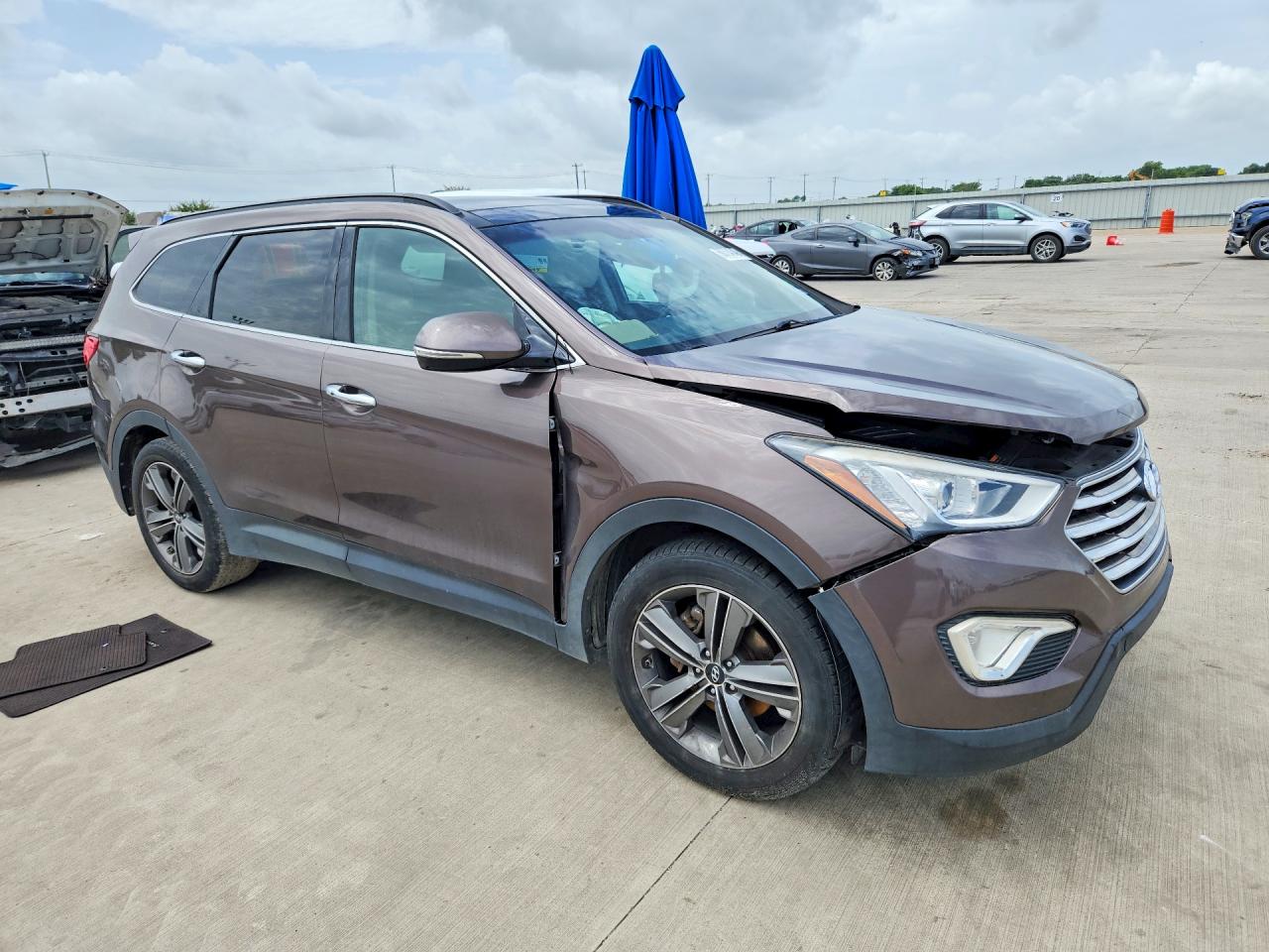2013 Hyundai Santa Fe Limited Brown vin: KM8SR4HF8DU030243