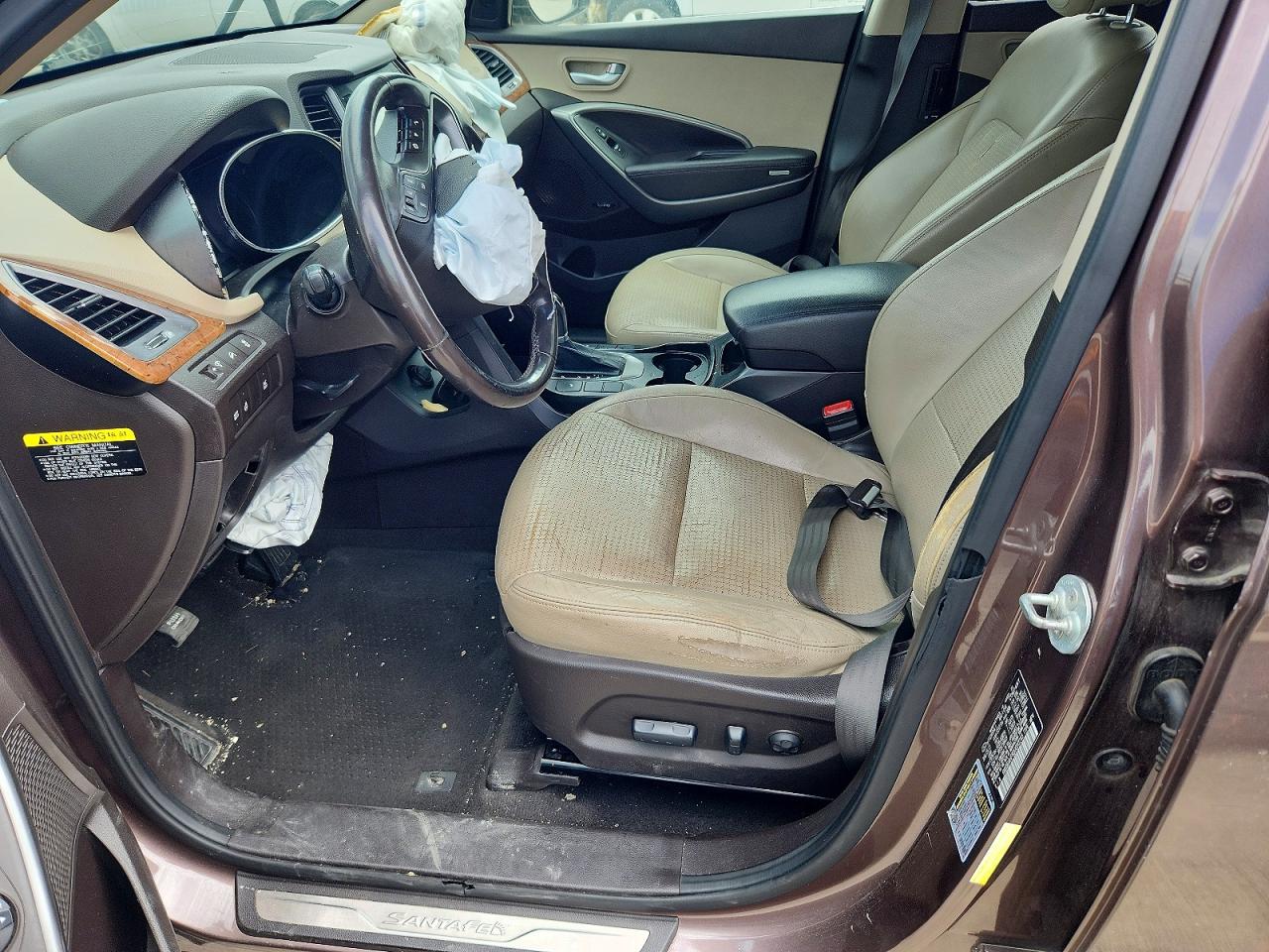 2013 Hyundai Santa Fe Limited Brown vin: KM8SR4HF8DU030243