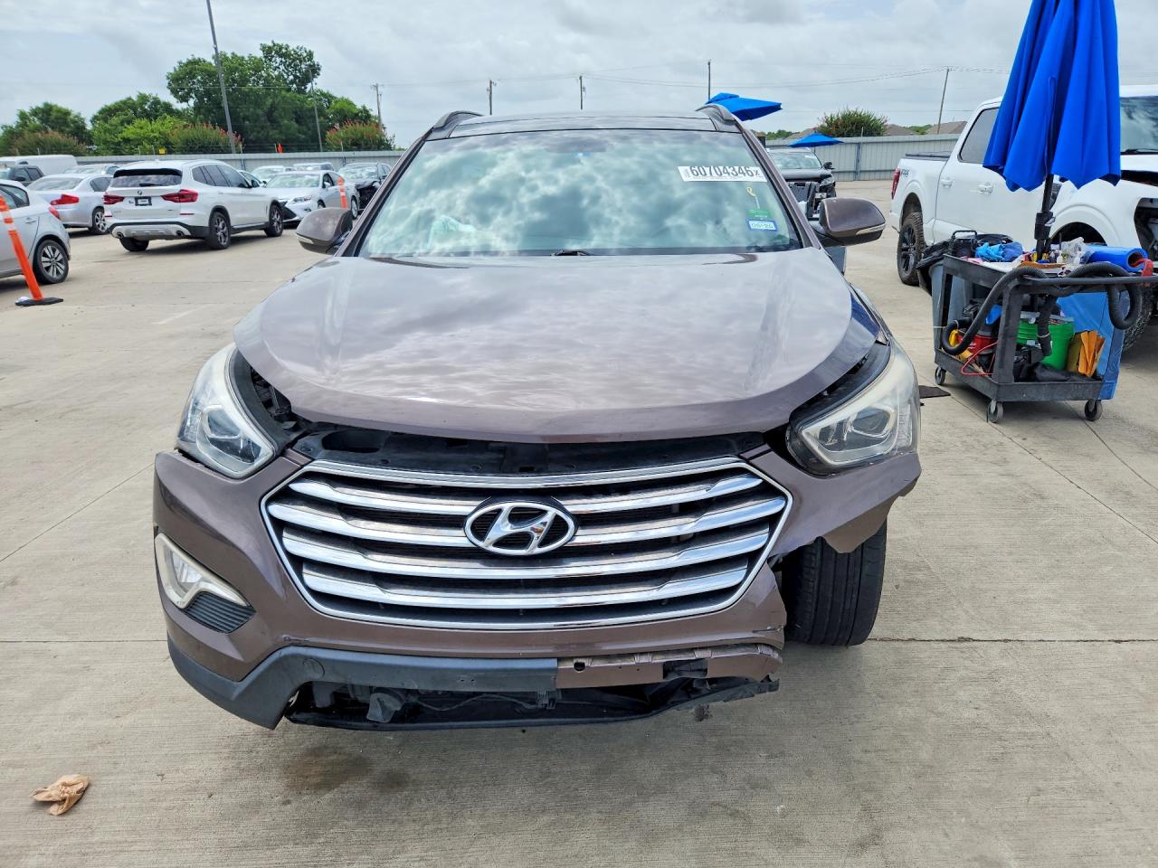 2013 Hyundai Santa Fe Limited Brown vin: KM8SR4HF8DU030243