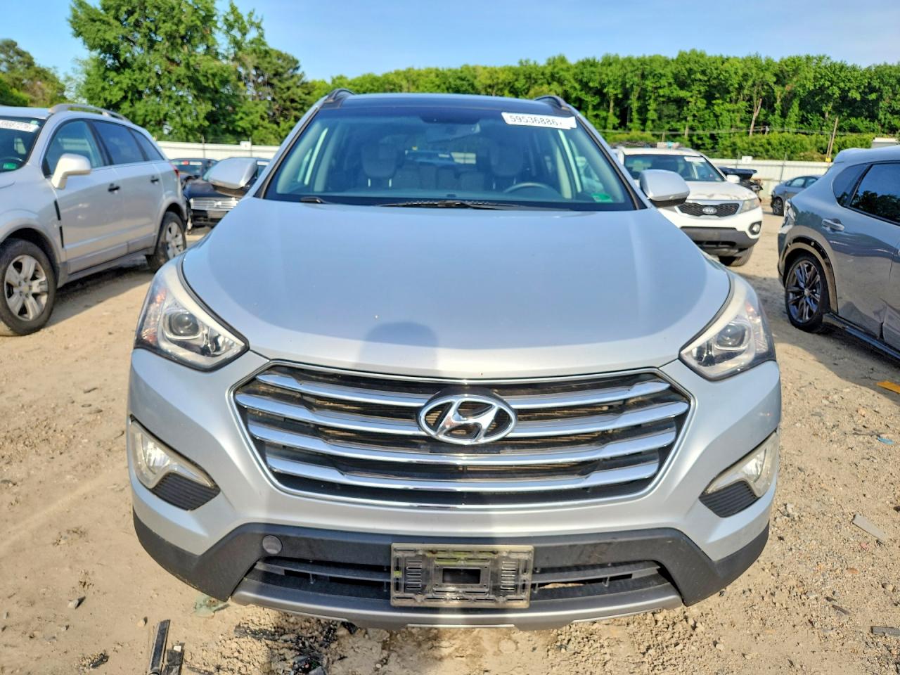 2015 Hyundai Santa Fe Limited Silver vin: KM8SR4HF8FU110340
