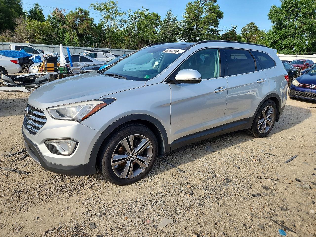 2015 Hyundai Santa Fe Limited Silver vin: KM8SR4HF8FU110340