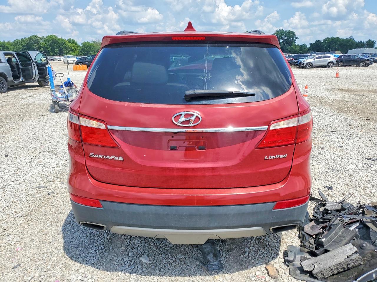 2013 Hyundai Santa Fe Limited Red vin: KM8SR4HF9DU008557