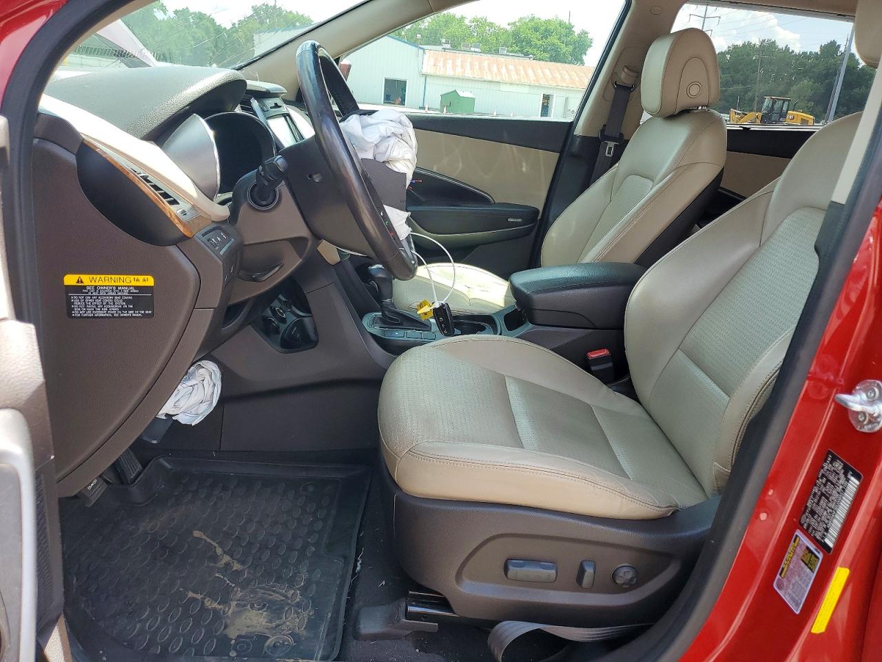 2013 Hyundai Santa Fe Limited Red vin: KM8SR4HF9DU008557