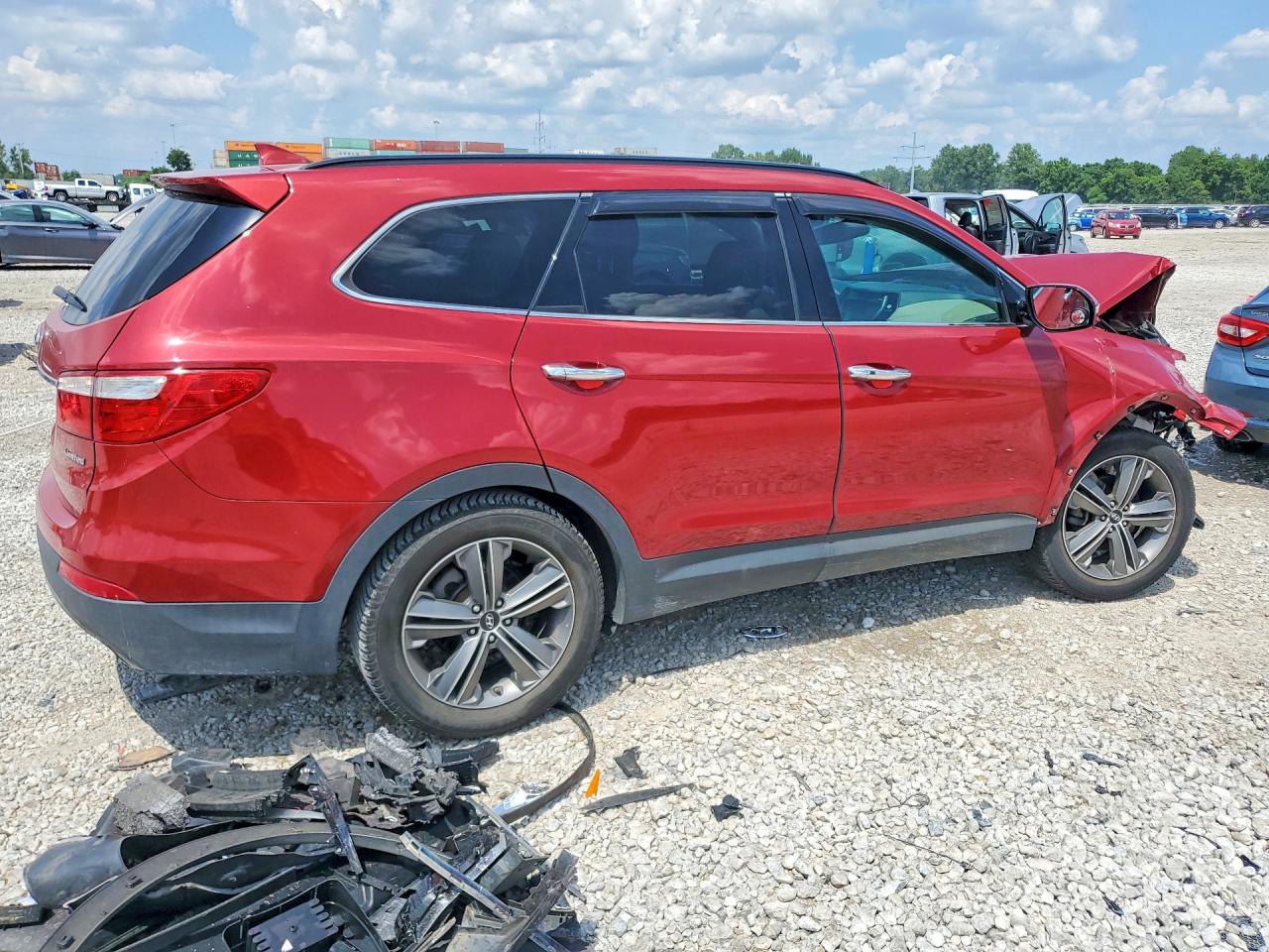 2013 Hyundai Santa Fe Limited Red vin: KM8SR4HF9DU008557