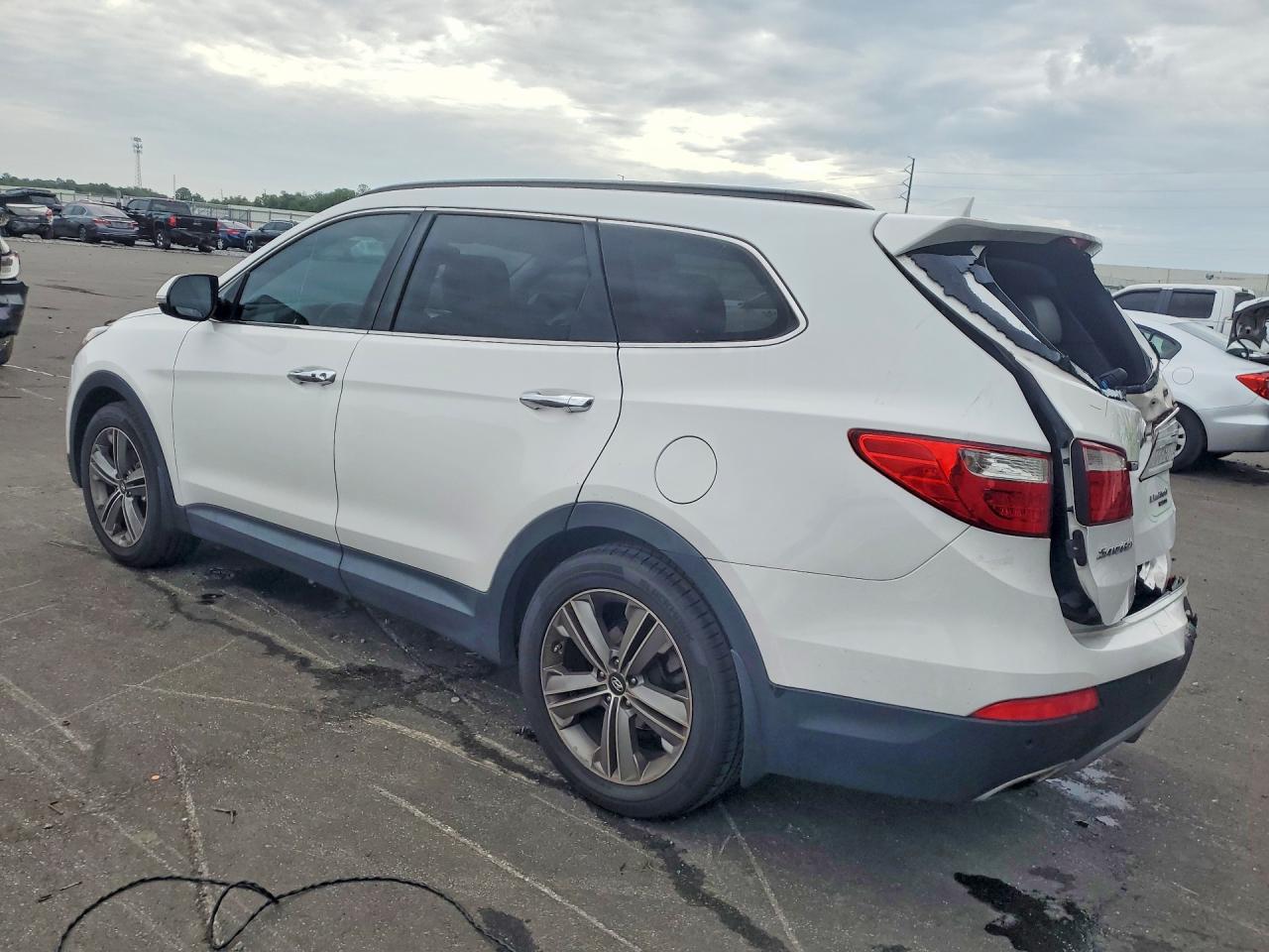 2014 Hyundai Santa Fe Limited White vin: KM8SR4HF9EU081588