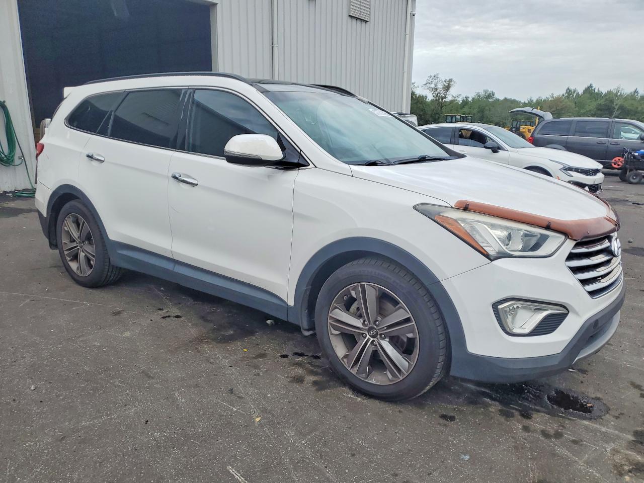 2014 Hyundai Santa Fe Limited White vin: KM8SR4HF9EU081588
