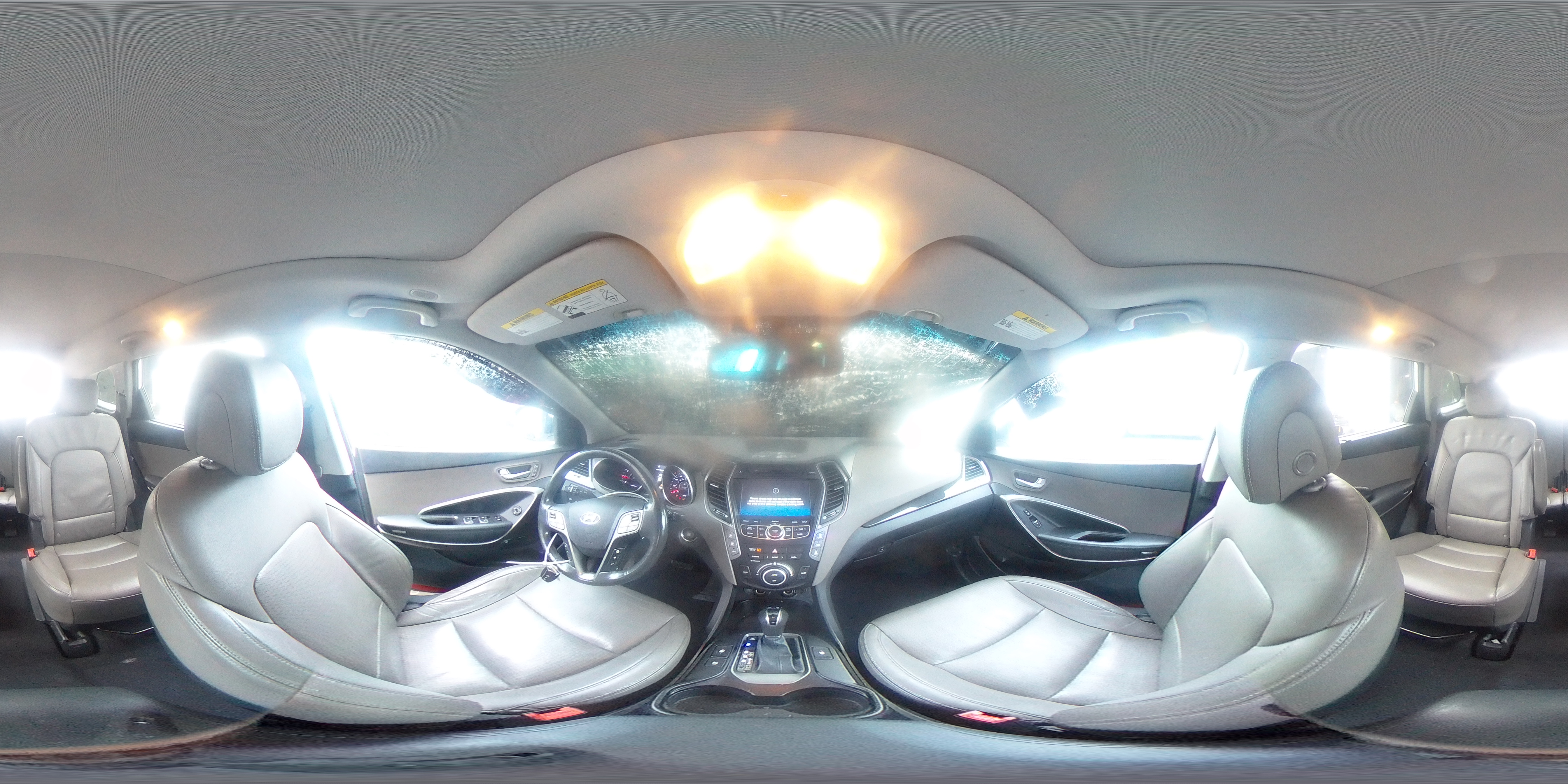 2014 Hyundai Santa Fe Limited White vin: KM8SR4HF9EU081588