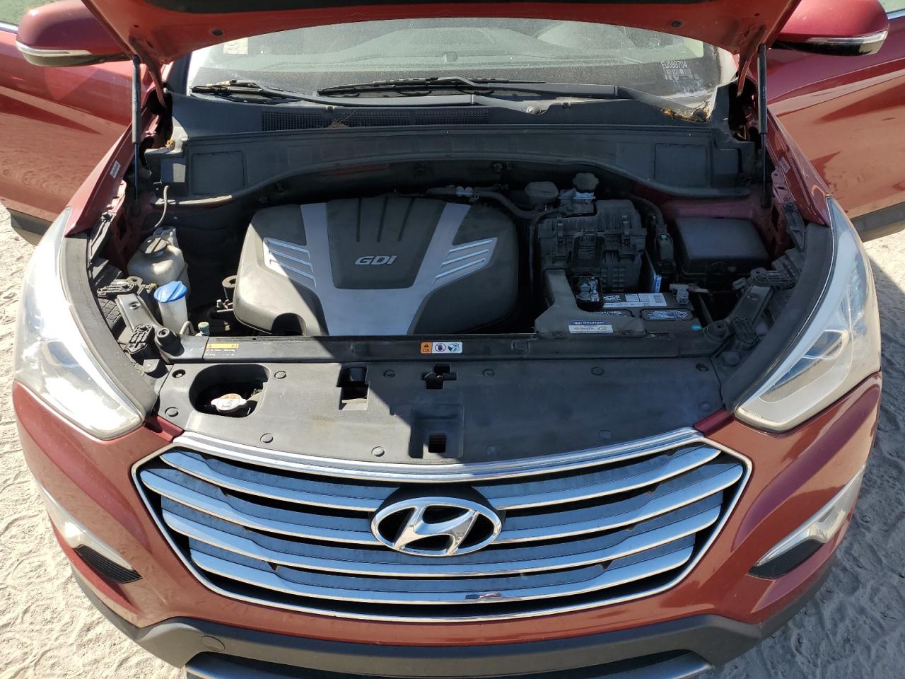 2014 Hyundai Santa Fe Limited Red vin: KM8SR4HF9EU088704