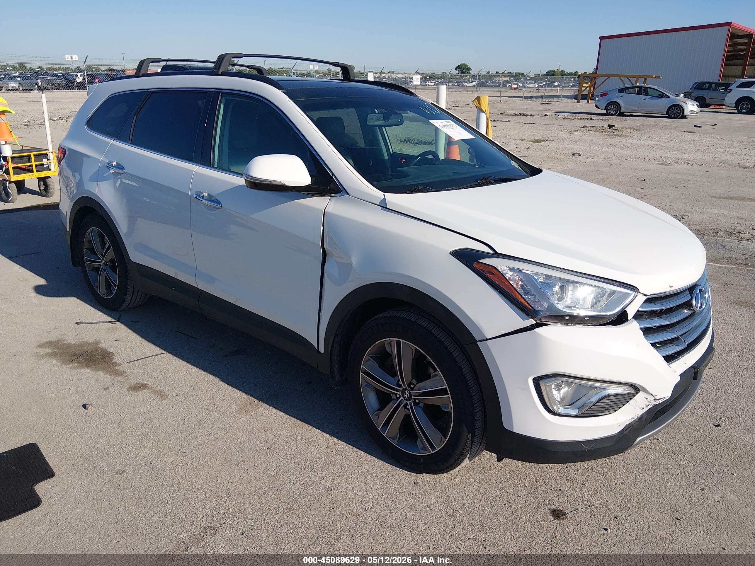 2015 Hyundai Santa Fe Limited White vin: KM8SR4HF9FU126840