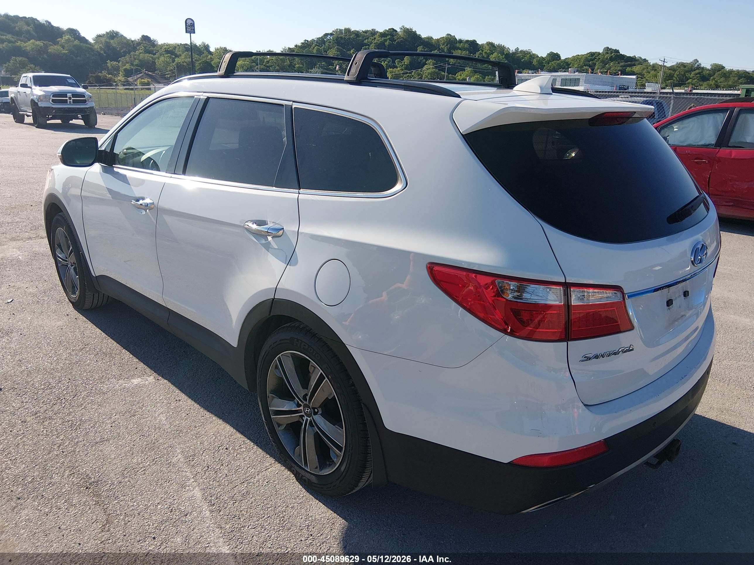 2015 Hyundai Santa Fe Limited White vin: KM8SR4HF9FU126840
