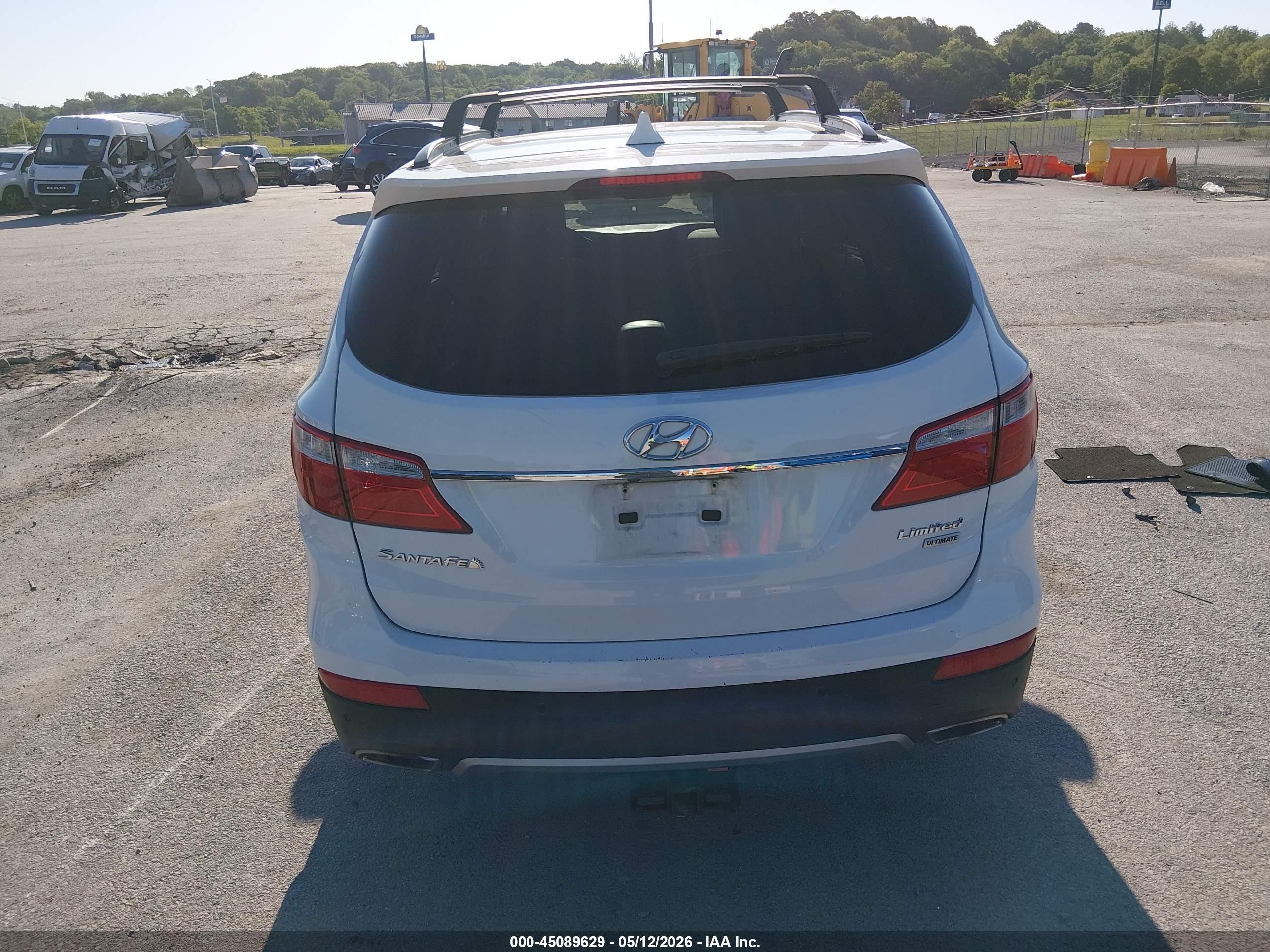 2015 Hyundai Santa Fe Limited White vin: KM8SR4HF9FU126840