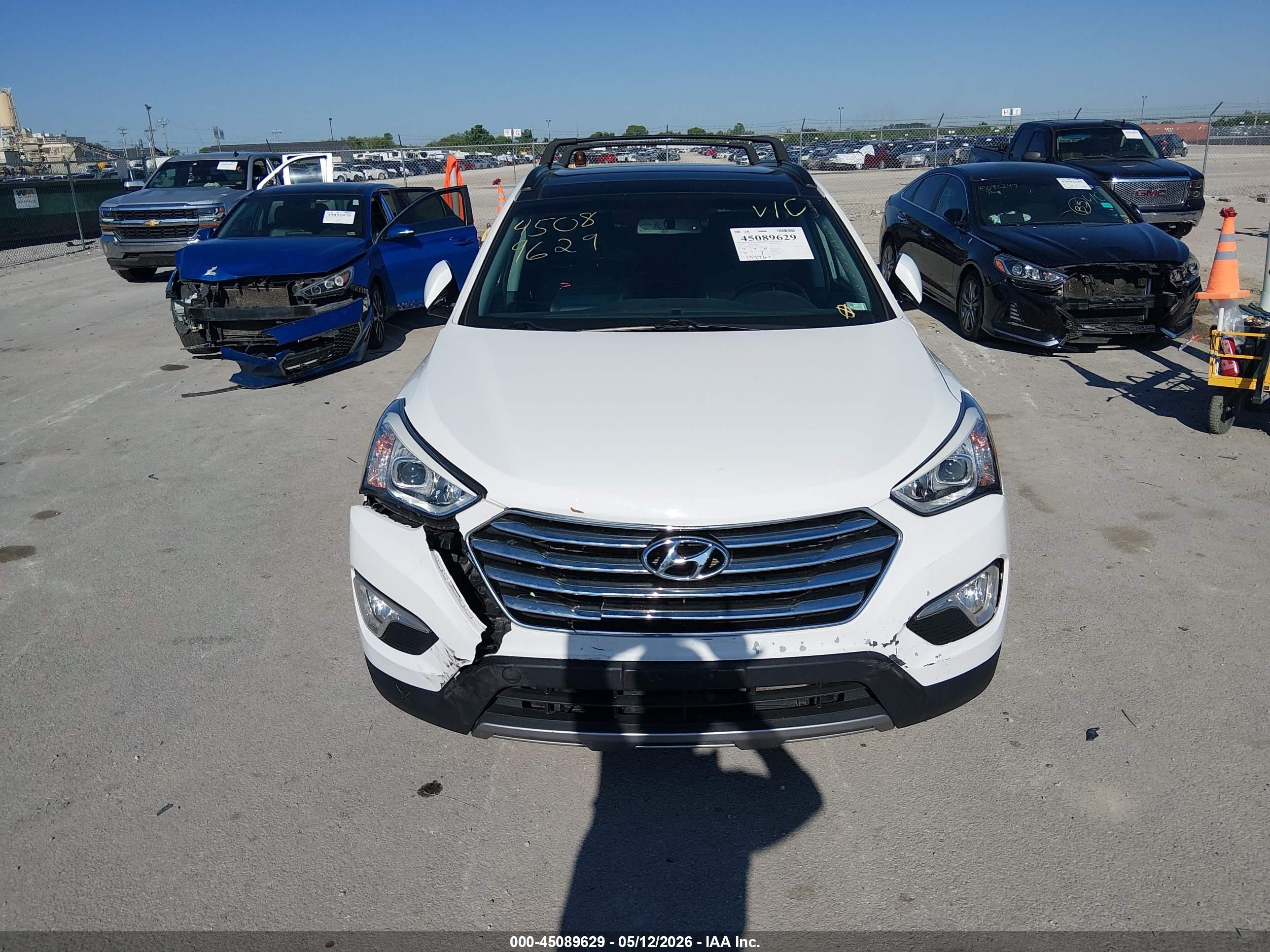 2015 Hyundai Santa Fe Limited White vin: KM8SR4HF9FU126840