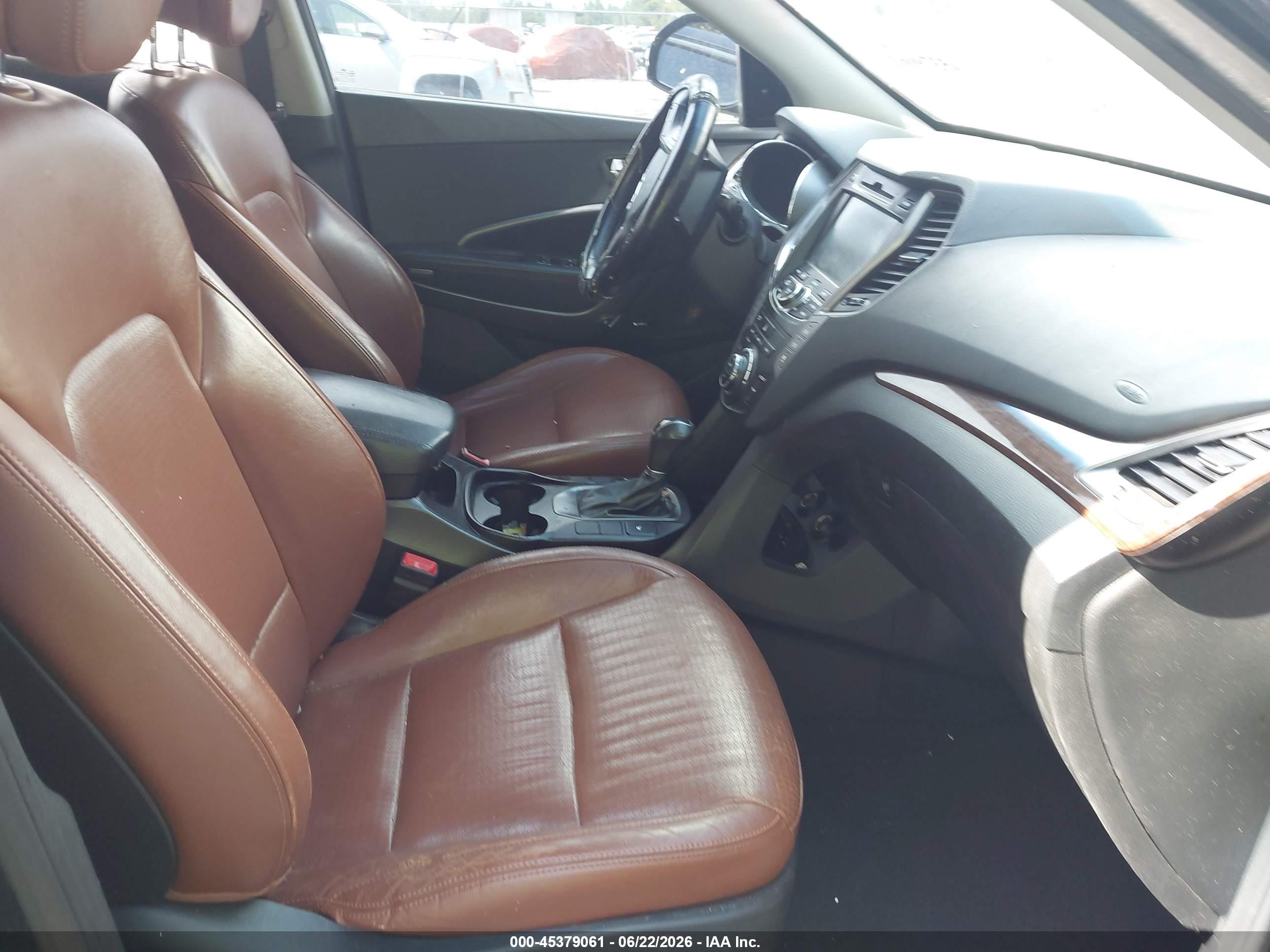 2013 Hyundai Santa Fe Limited Black vin: KM8SR4HFXDU002816
