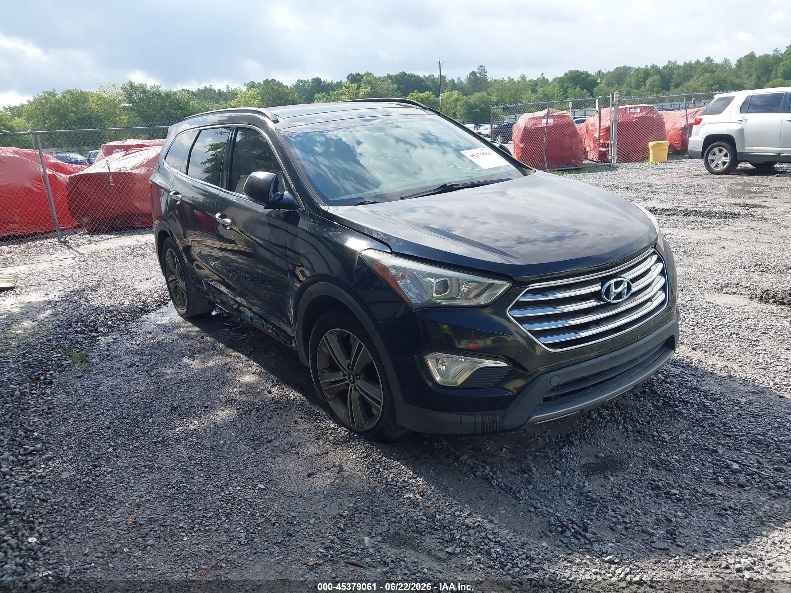 2013 Hyundai Santa Fe Limited Black vin: KM8SR4HFXDU002816