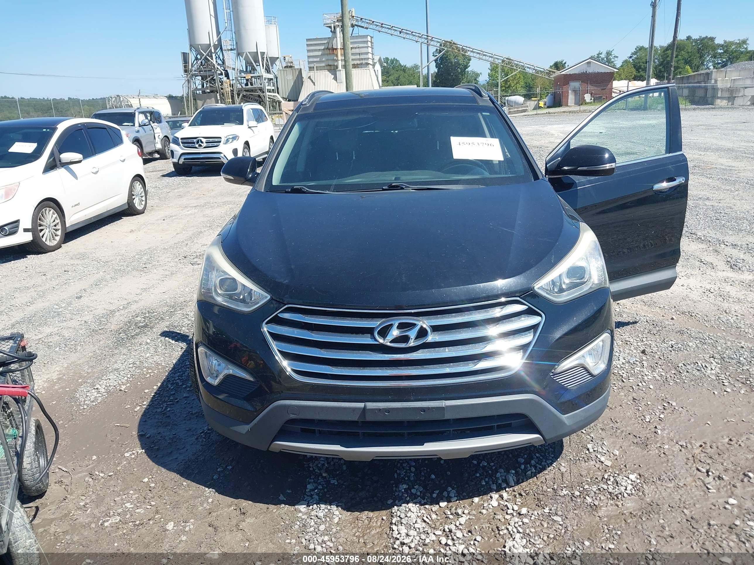 2013 Hyundai Santa Fe Limited Black vin: KM8SR4HFXDU007238