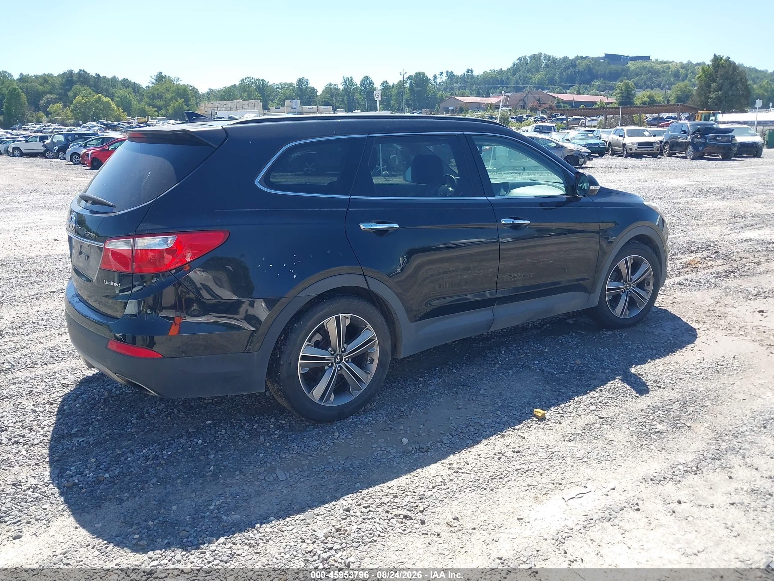 2013 Hyundai Santa Fe Limited Black vin: KM8SR4HFXDU007238